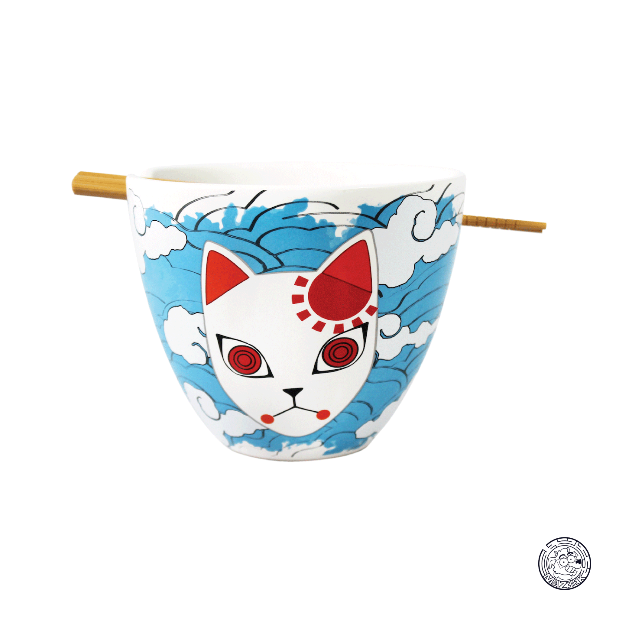 Ciotola - DEMON SLAYER - Ramen Bowl with Chopstick 470ml - Tanjiro Mask