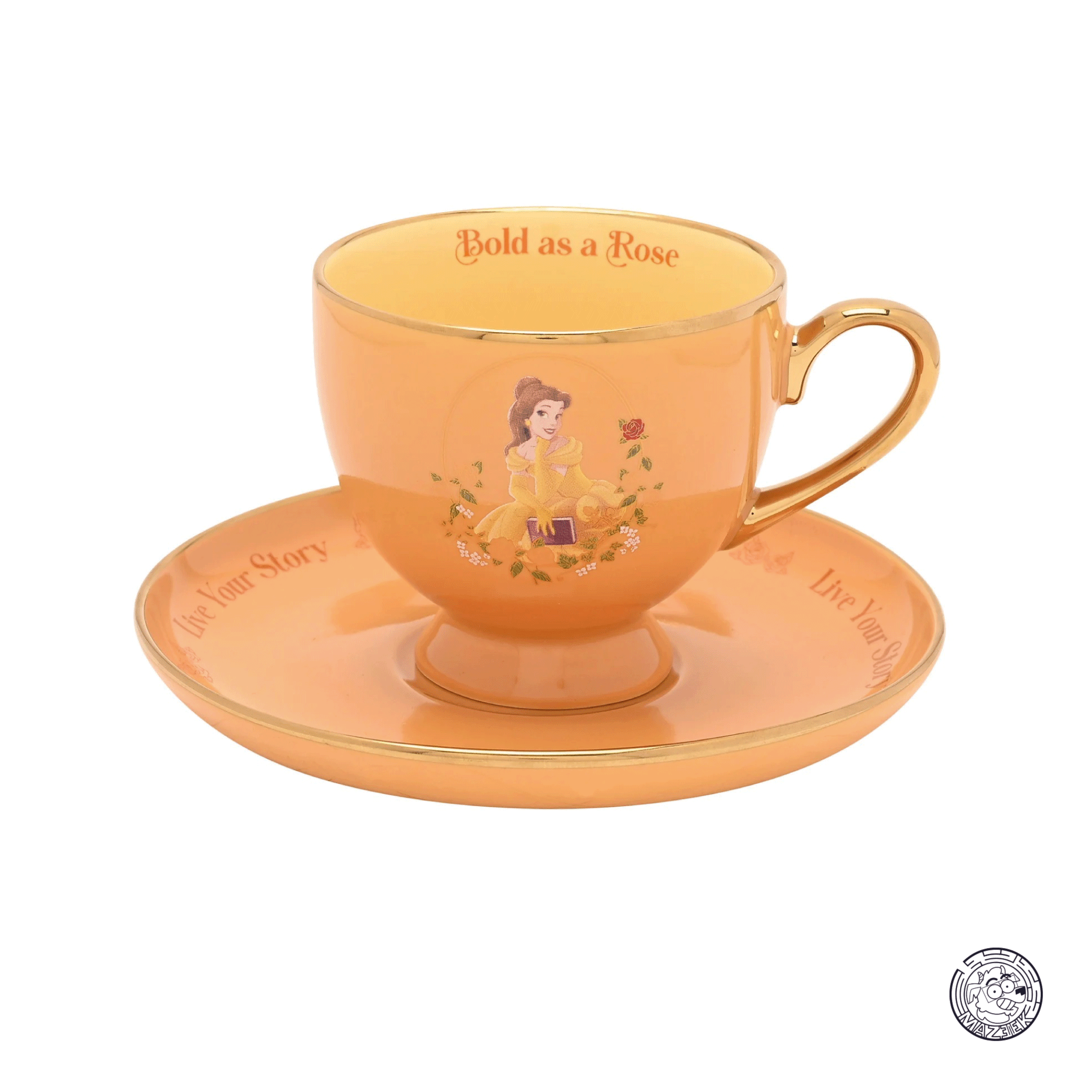 Tazza - DISNEY PRINCESS - Belle - Tea Cup + Saucer 7oz