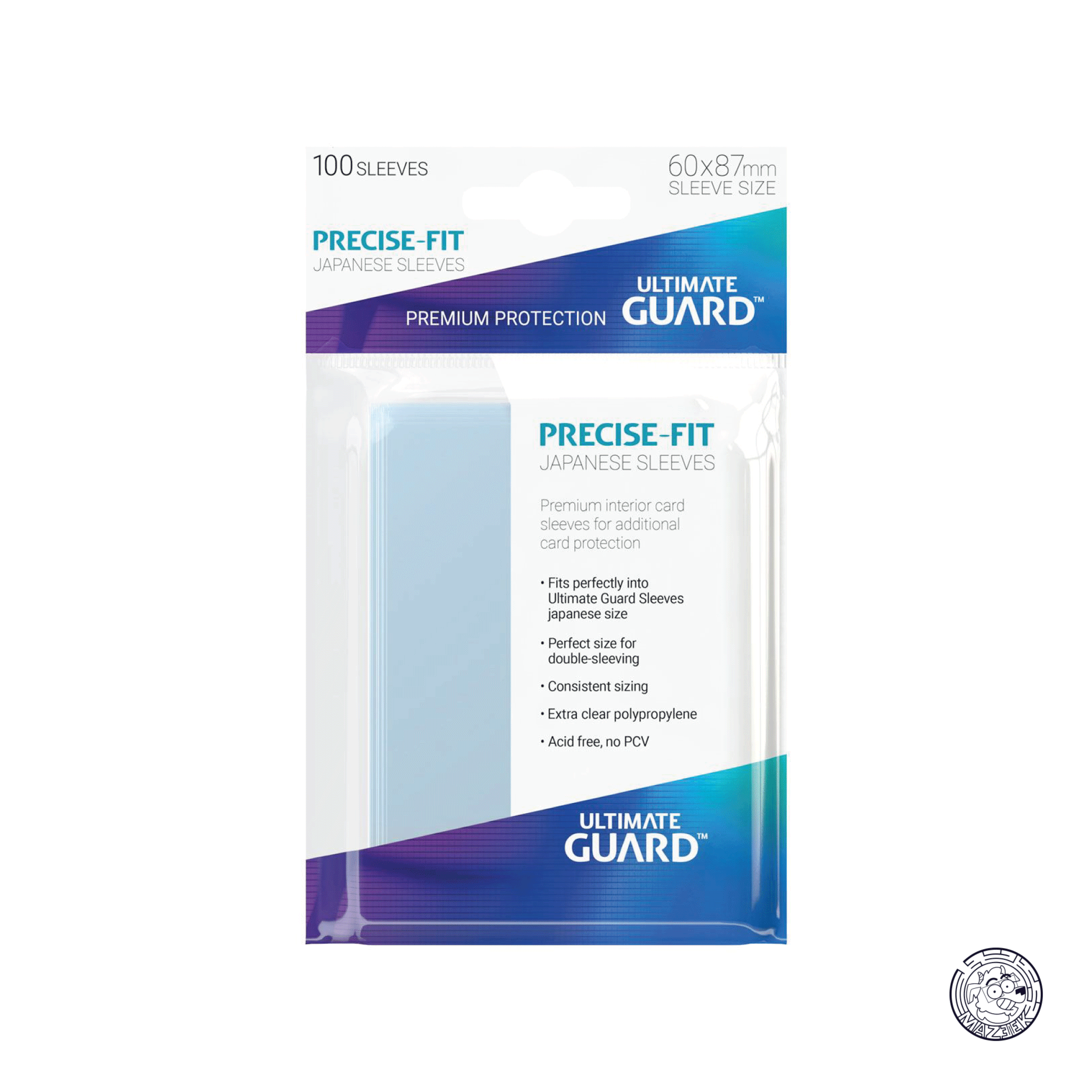 Ultimate Guard - Precise-Fit Sleeves: Japanese Size 60x87 mm (Transparent)