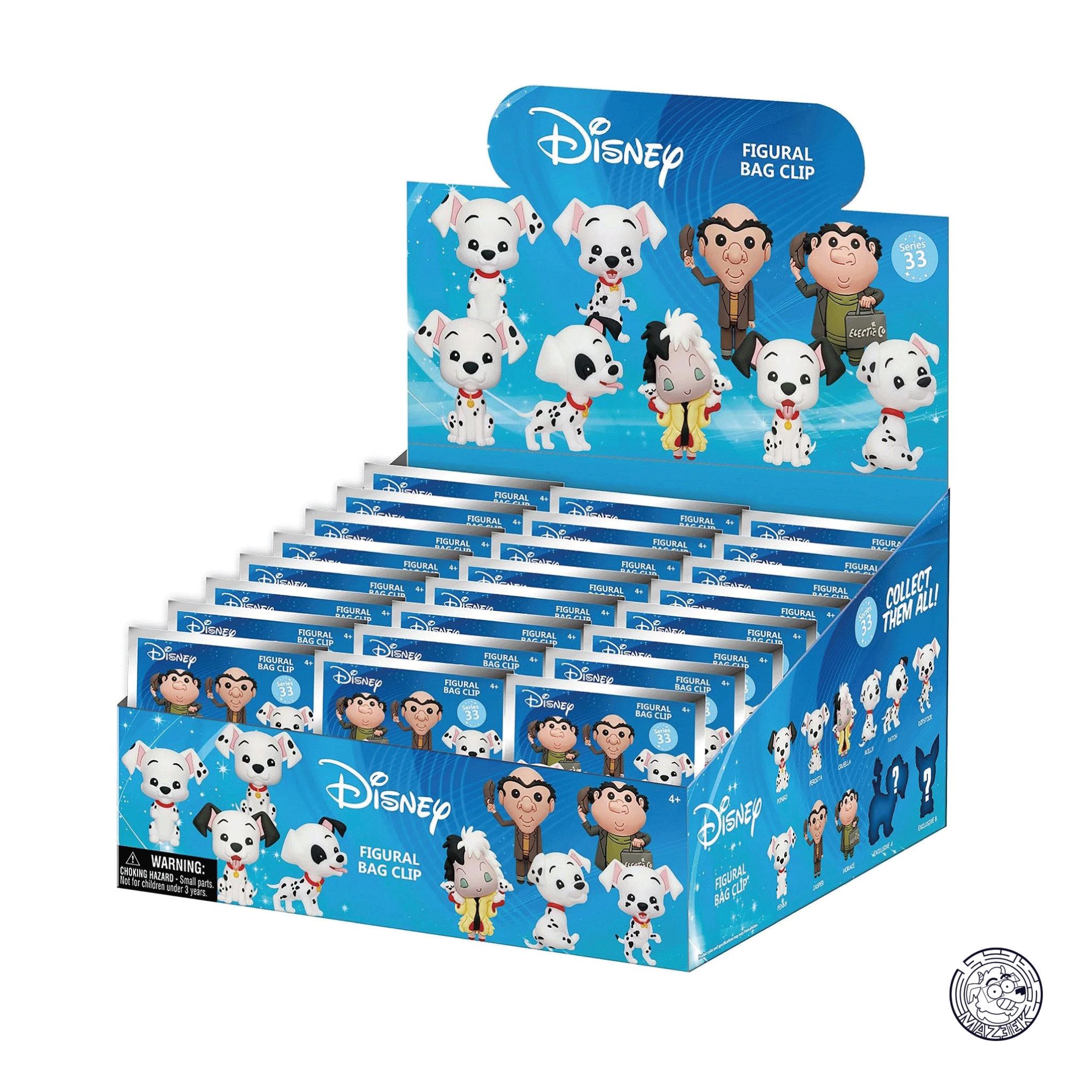 Figure! 101 DALMATIANS - Series 33 - 3D Foam Bag Clip (random)