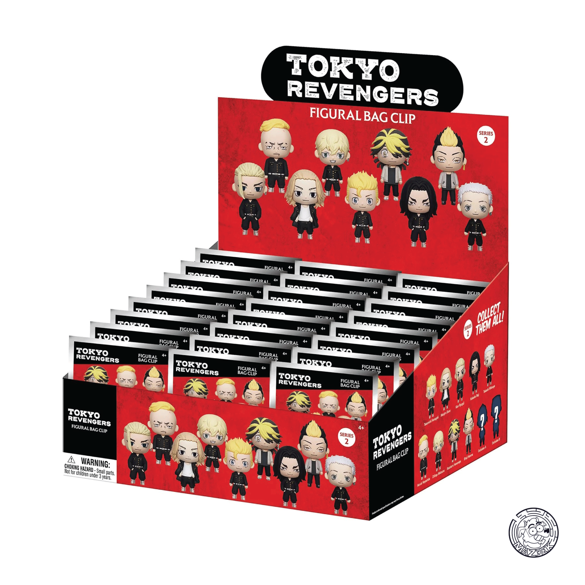 Figure! TOKYO REVENGERS - Series 2 - 3D Foam Bag Clip (random)