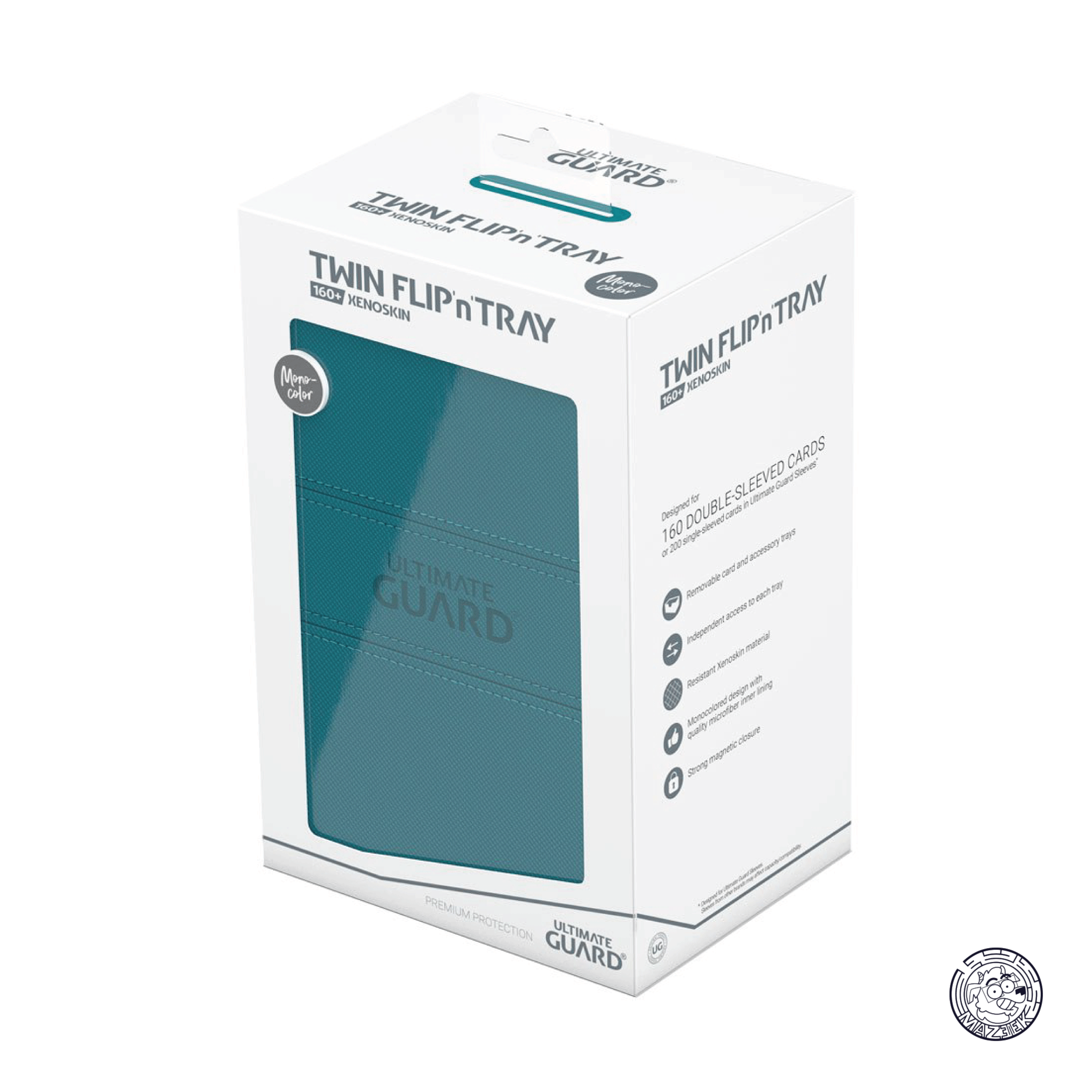 Ultimate Guard - Twin Flip`n`Tray 160+ XenoSkin Monocolor (Petrol)