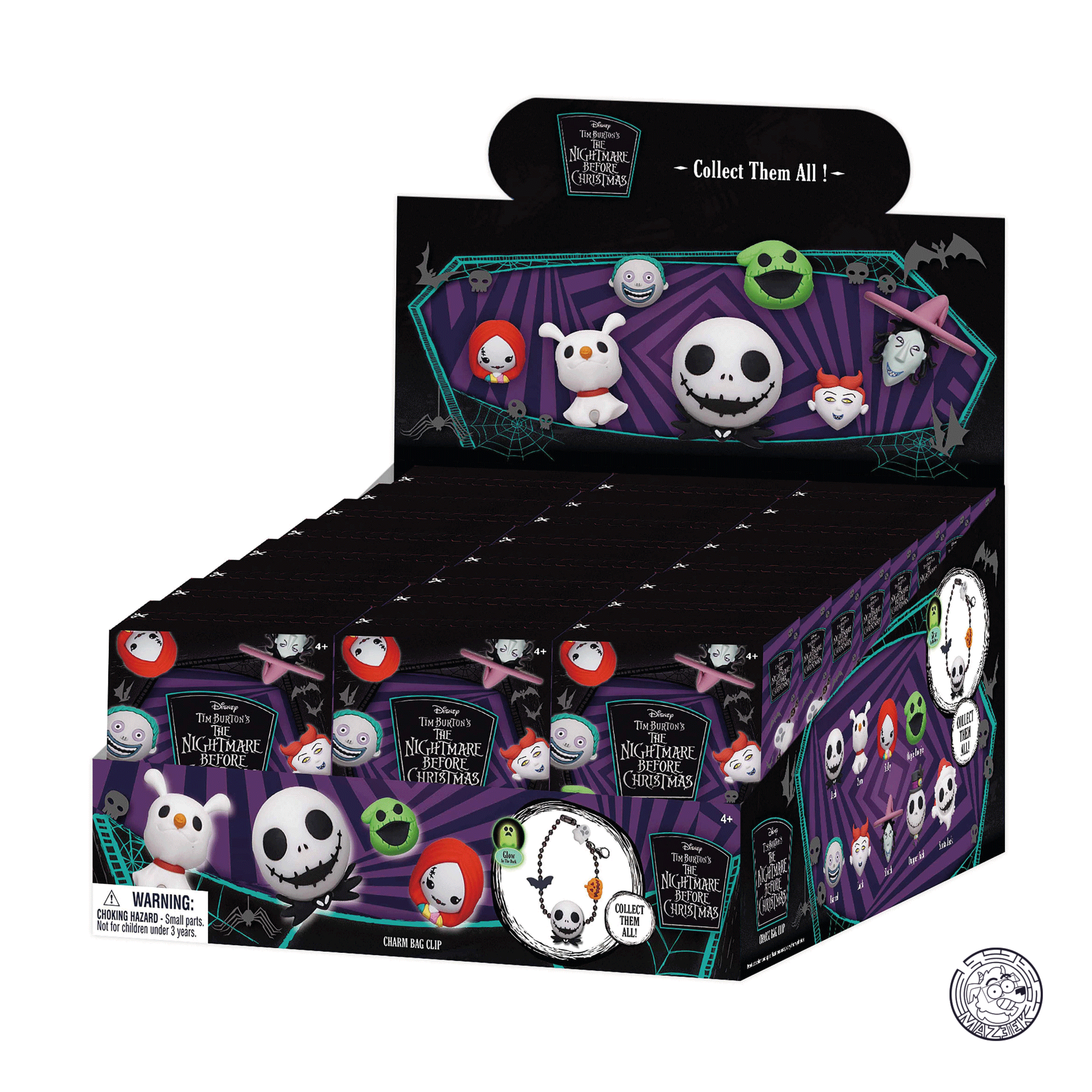 Figure! NIGHTMARE BEFORE CHRISTMAS - Charm Bag Clip (random)