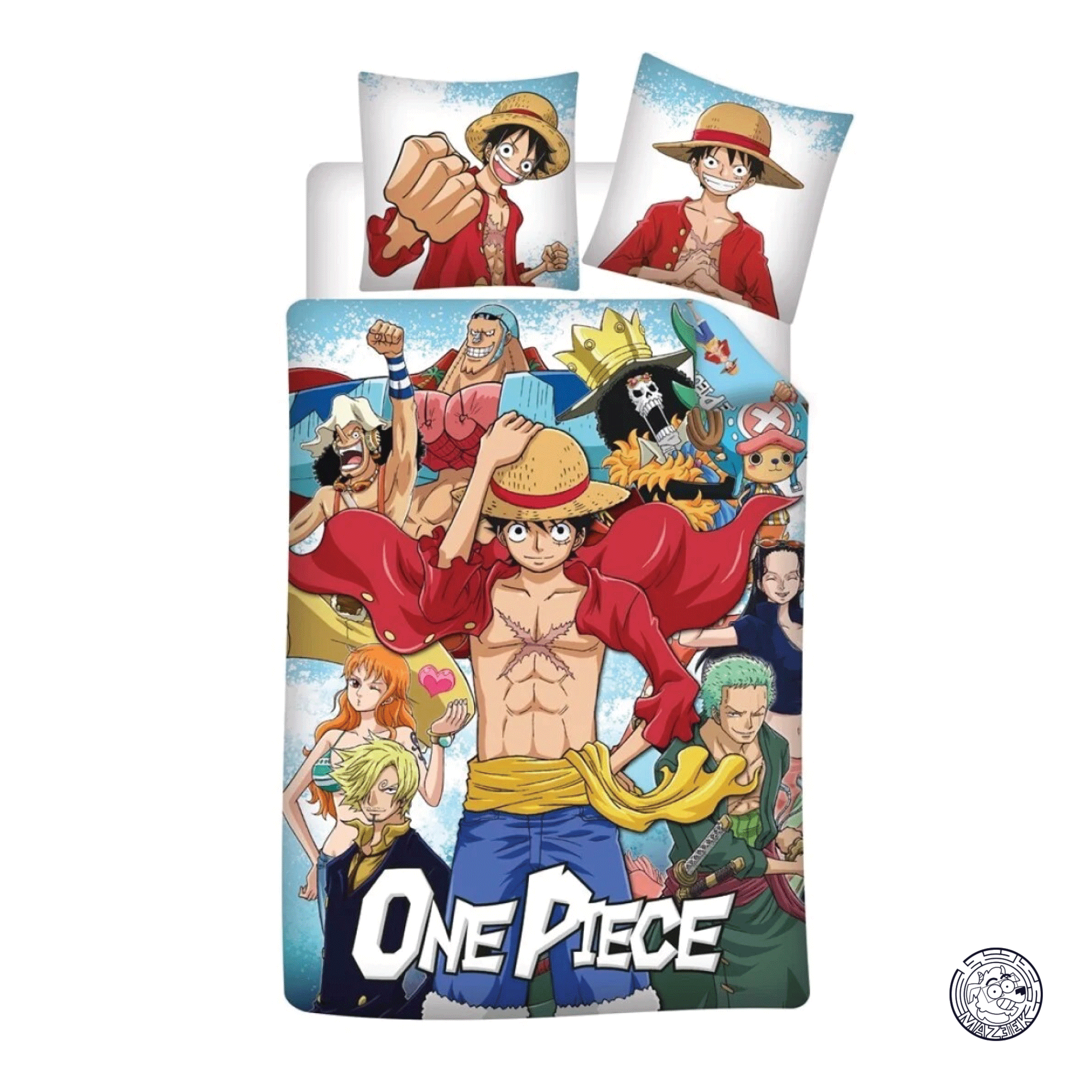 Copripiumino - ONE PIECE - Duvet Cover 140x200cm + 65x65cm - Straw Hat Crew