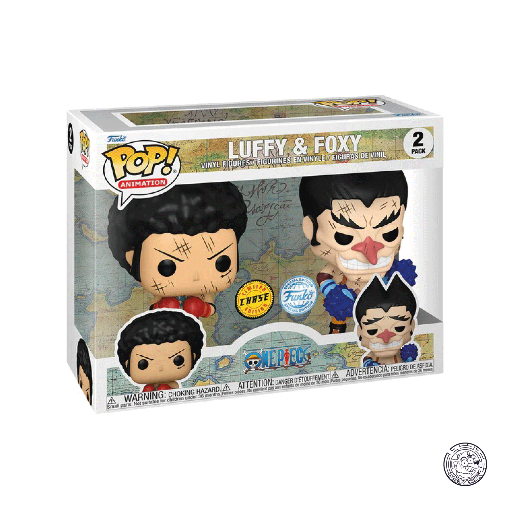 Funko POP! One Piece: Luffy & Foxy (Chase Edition) 2 Pack