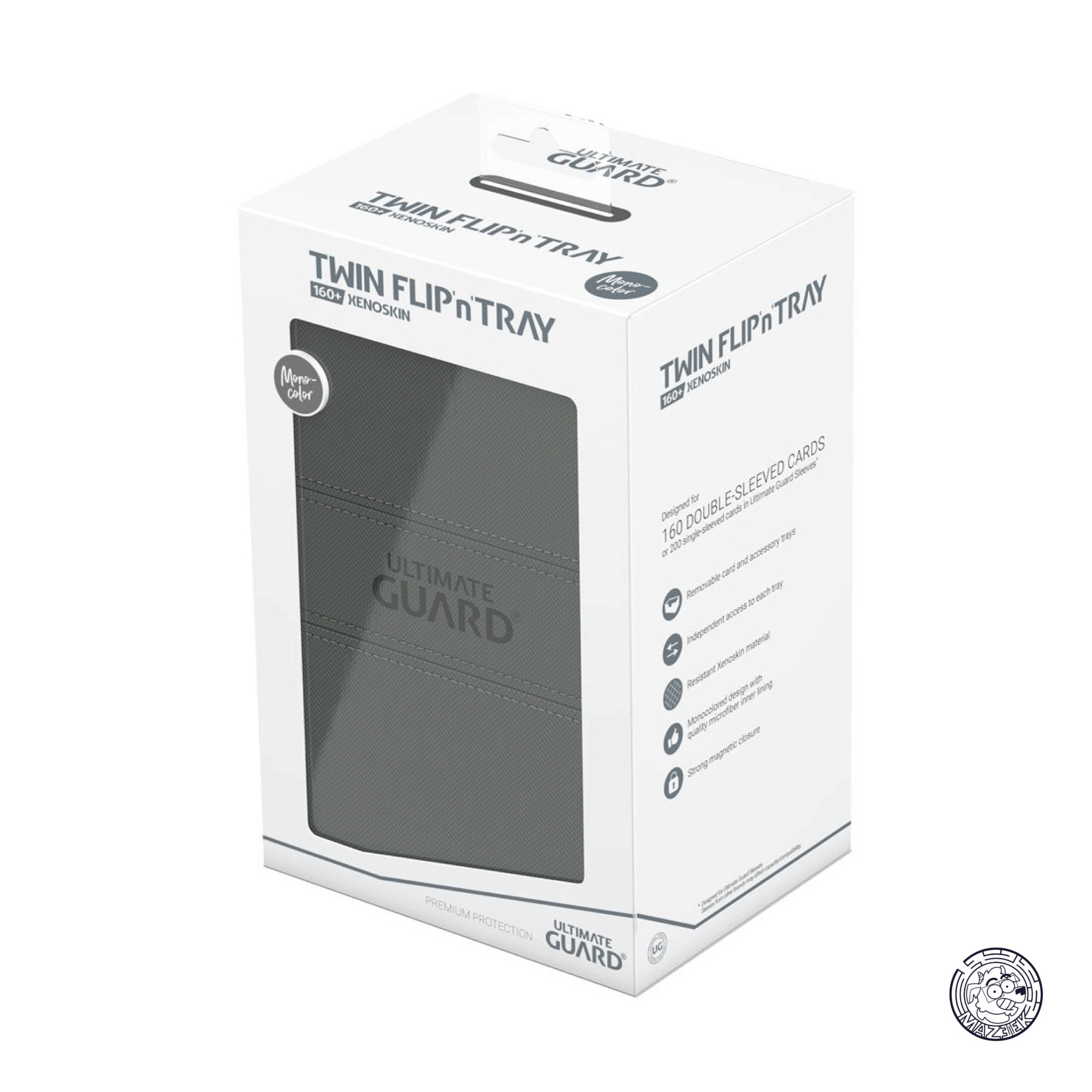 Ultimate Guard - Twin Flip`n`Tray 160+ XenoSkin Monocolor (Grey)