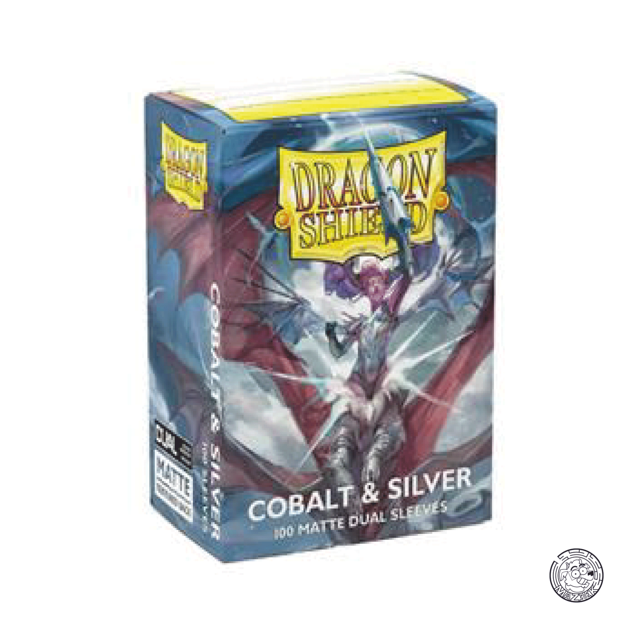 Dragon Shield - 100 Sleeves Matte Dual Special Editionn: Standard Size 66,5x92,5 mm (Cobalt/Silver)
