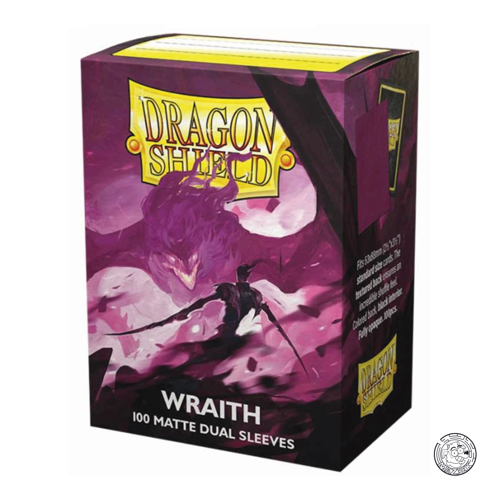 Dragon Shield - 100 Sleeves Matte Dual: Standard Size 66,5x92,5 mm (Wraith)