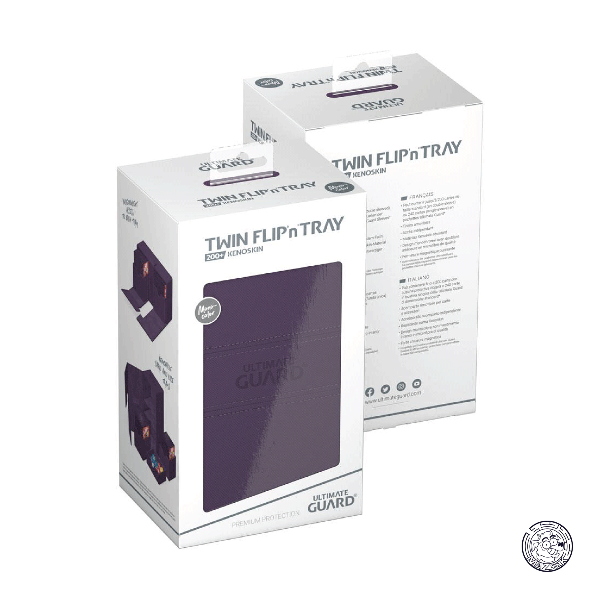 Ultimate Guard - Twin Flip`n`Tray 200+ XenoSkin Monocolor (Purple)
