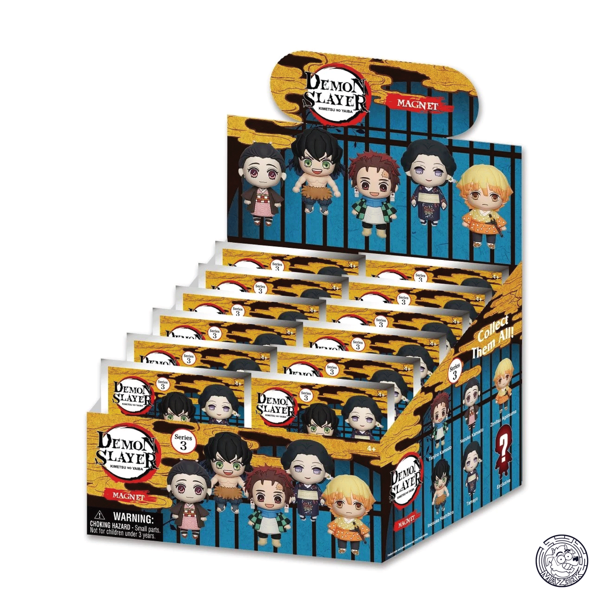 Figure! DEMON SLAYER -Serie 3 - 3D Foam Magnets in blind bags (random)