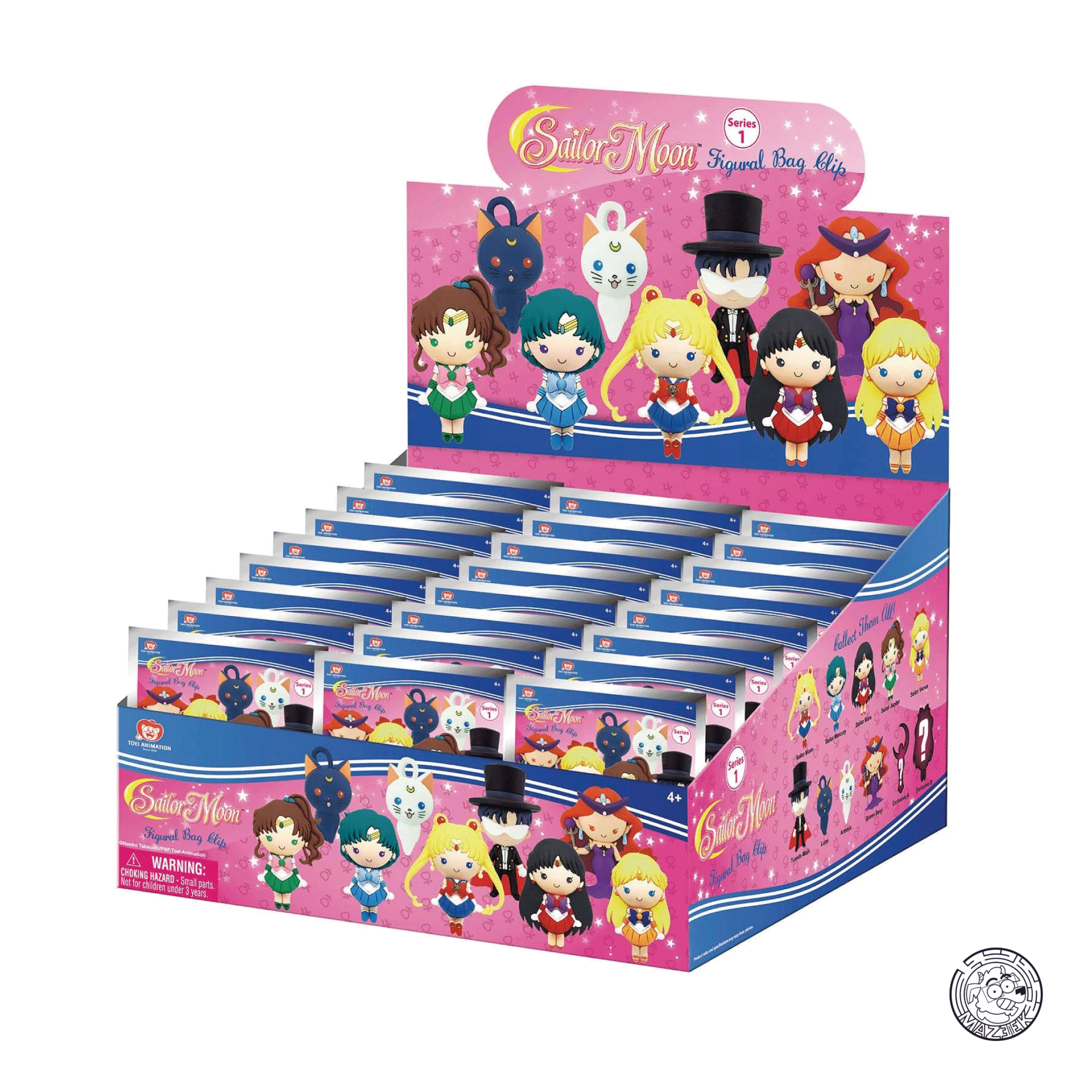 Figure! SAILOR MOON - Series 1 - 3D Foam Bag Clip (random)