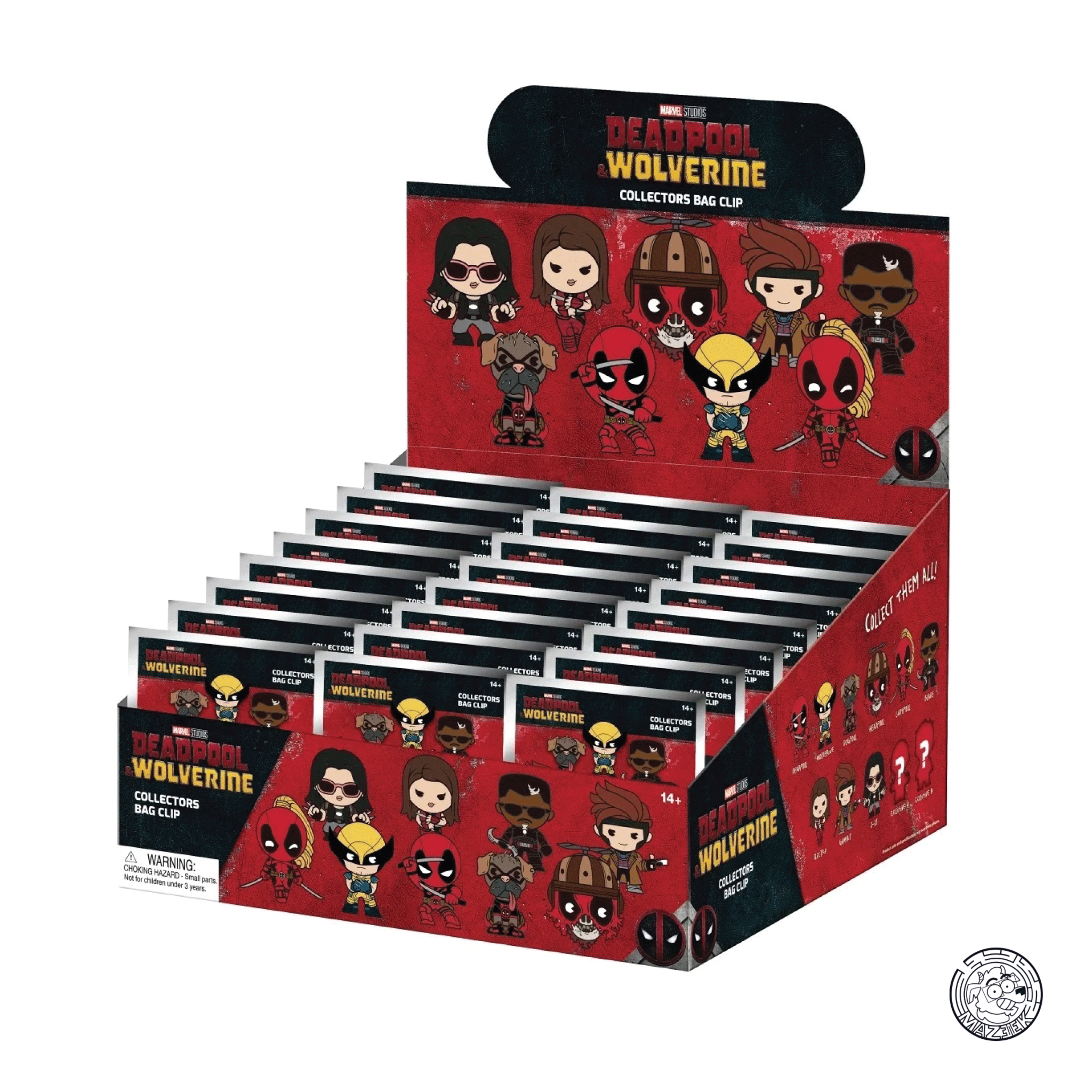 Figure! DEADPOOL - Series 1- 3D Foam Bag Clip (random)