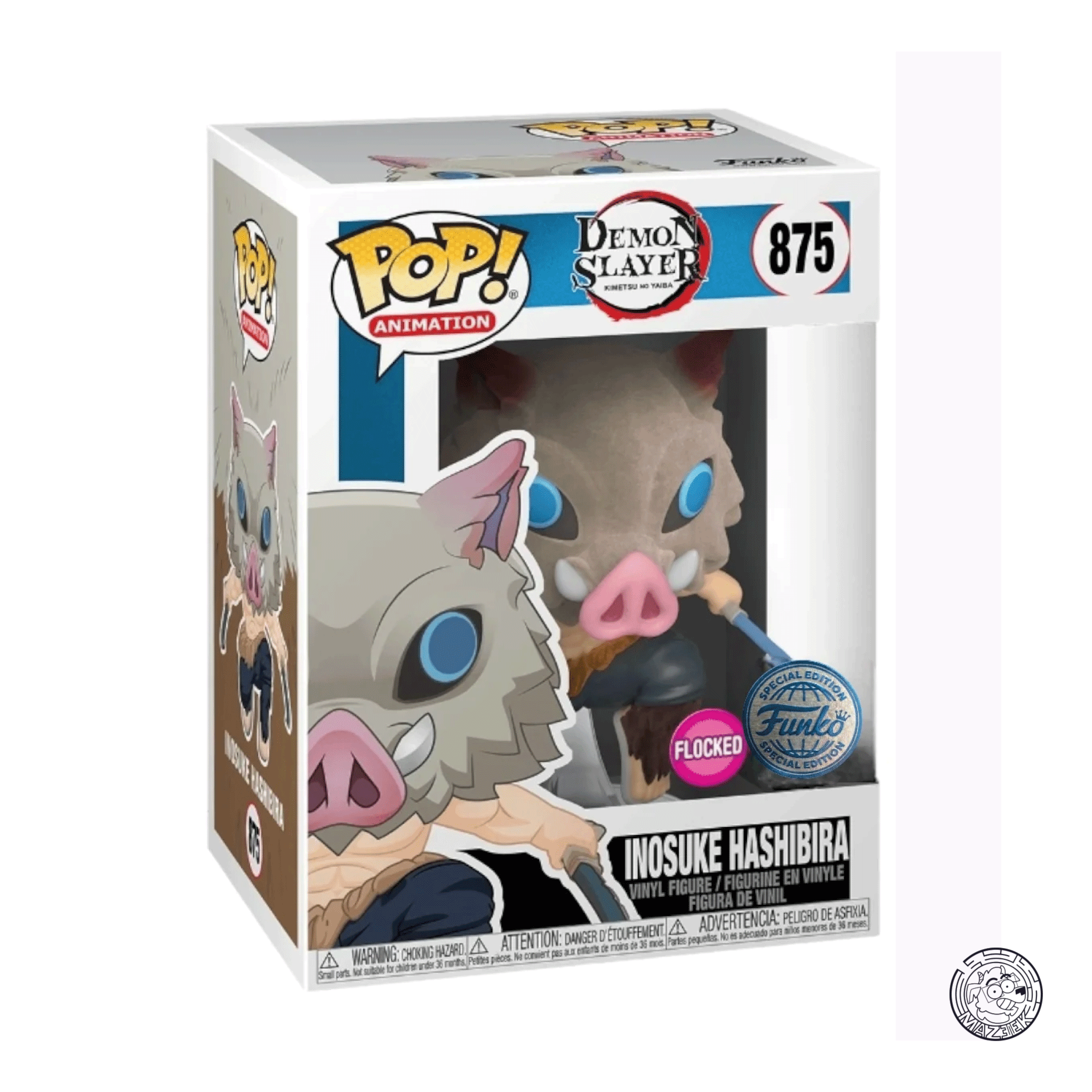 Funko POP! Demon Slayer: Inosuke Hashibira (Flocked) 875