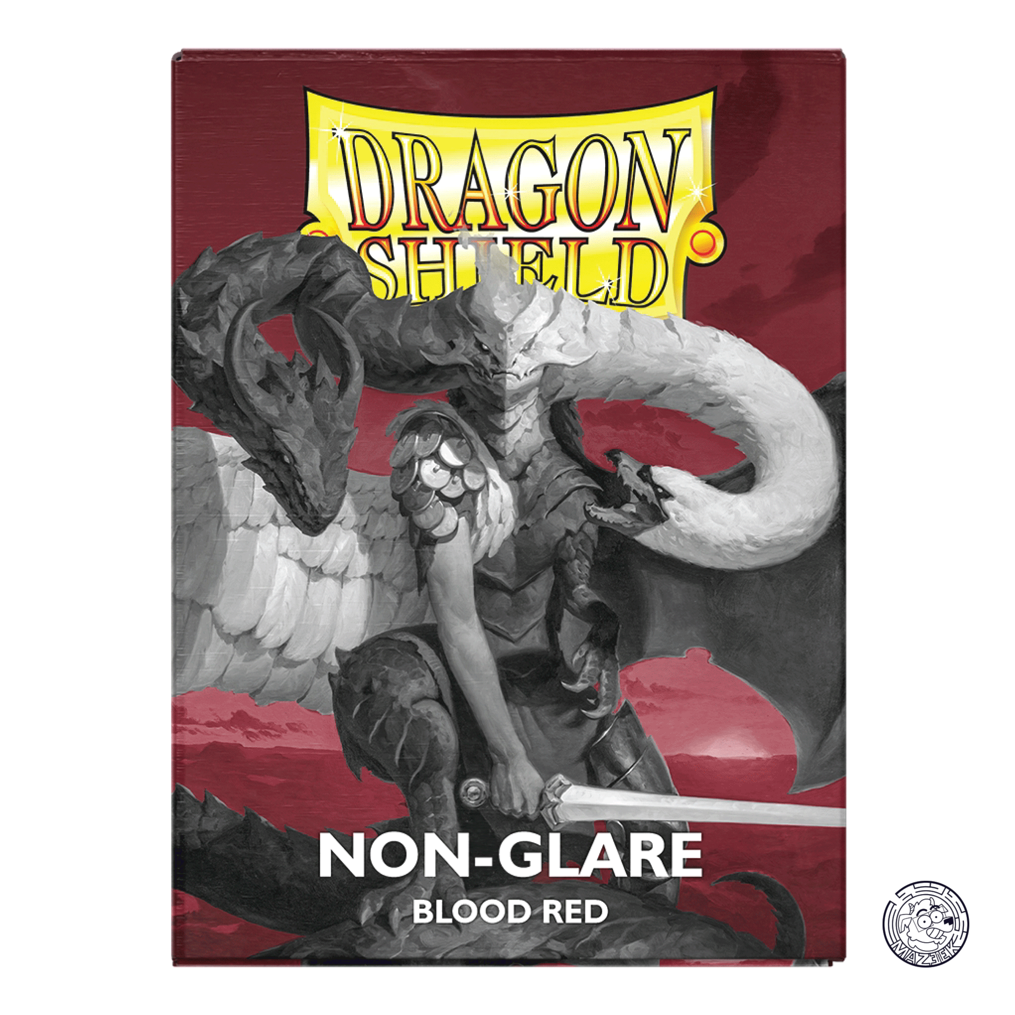 Dragon Shield - 100 Sleeves Matte: Standard Size 66,5x92,5 mm (Non Glare - Blood Red)