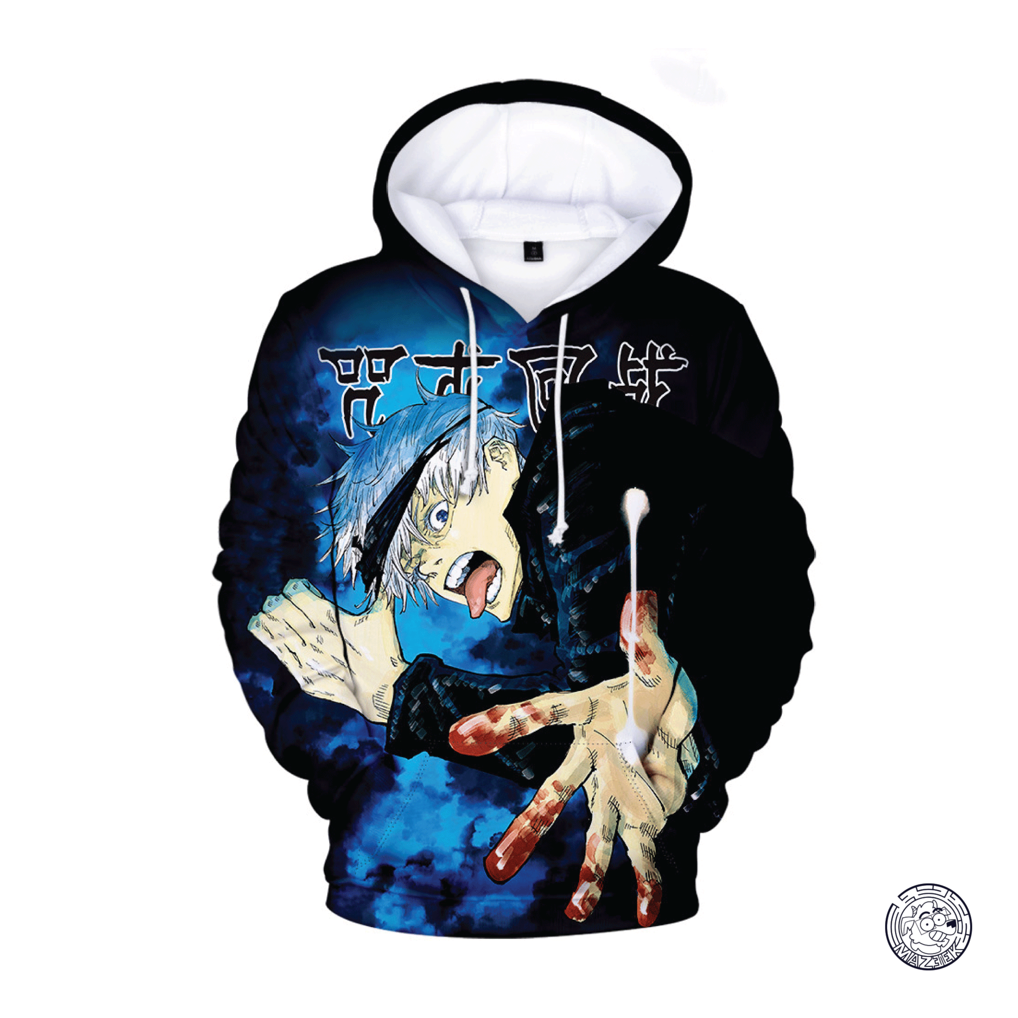 Felpa con Cappuccio! Jujutsu Kaisen: Gojo Satoru (autunno / inverno) XL