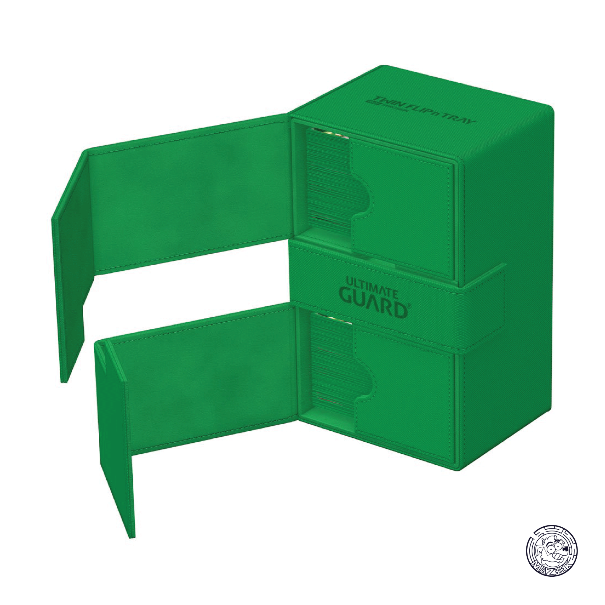 Ultimate Guard - Twin Flip`n`Tray 160+ XenoSkin Monocolor (Green)