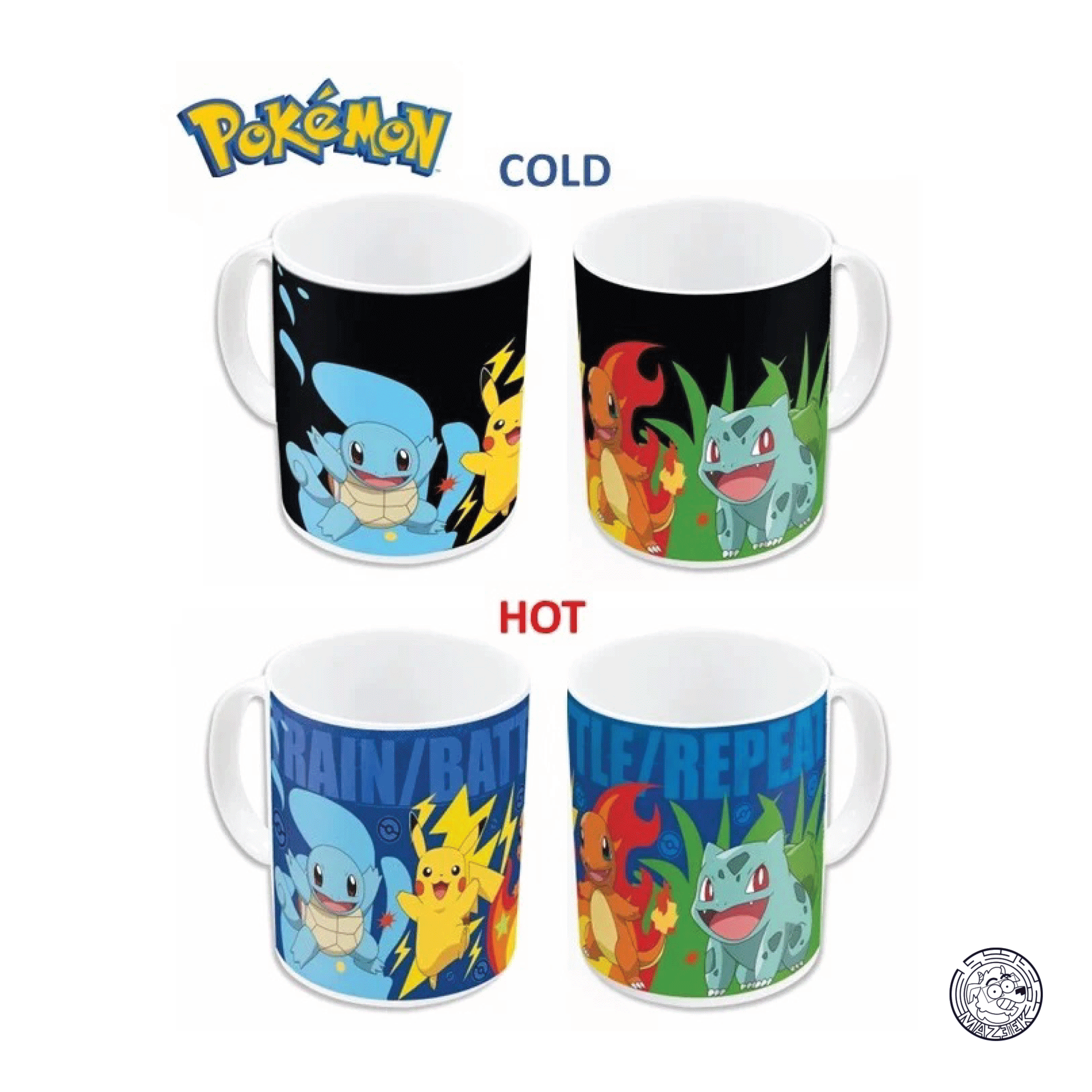 Tazza 3D - POKEMON - Battle - Heat Change Mug - 11 Oz