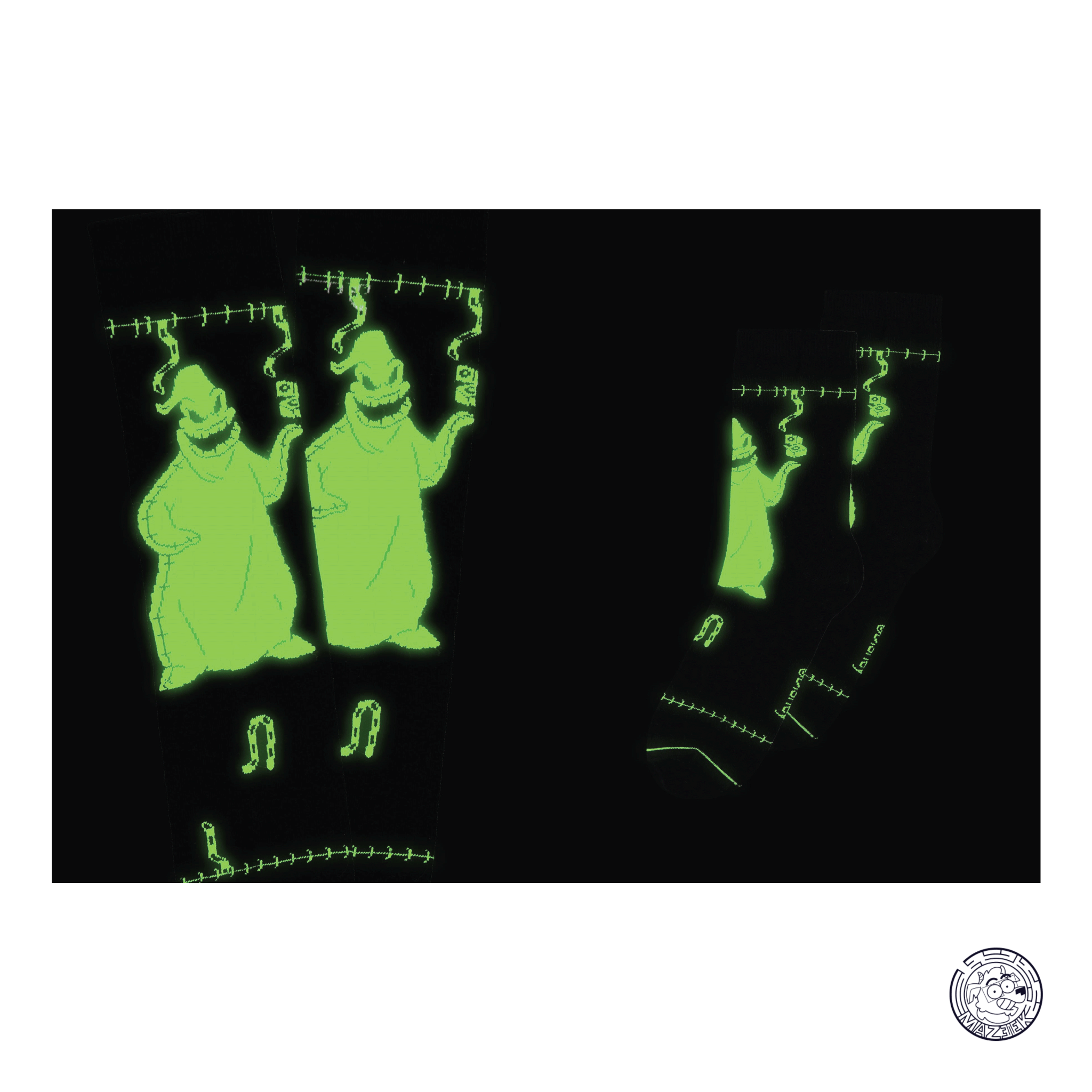 Calze - NBX - Pack of 2 pairs of socks 'Glow in the Dark' (T35-38)