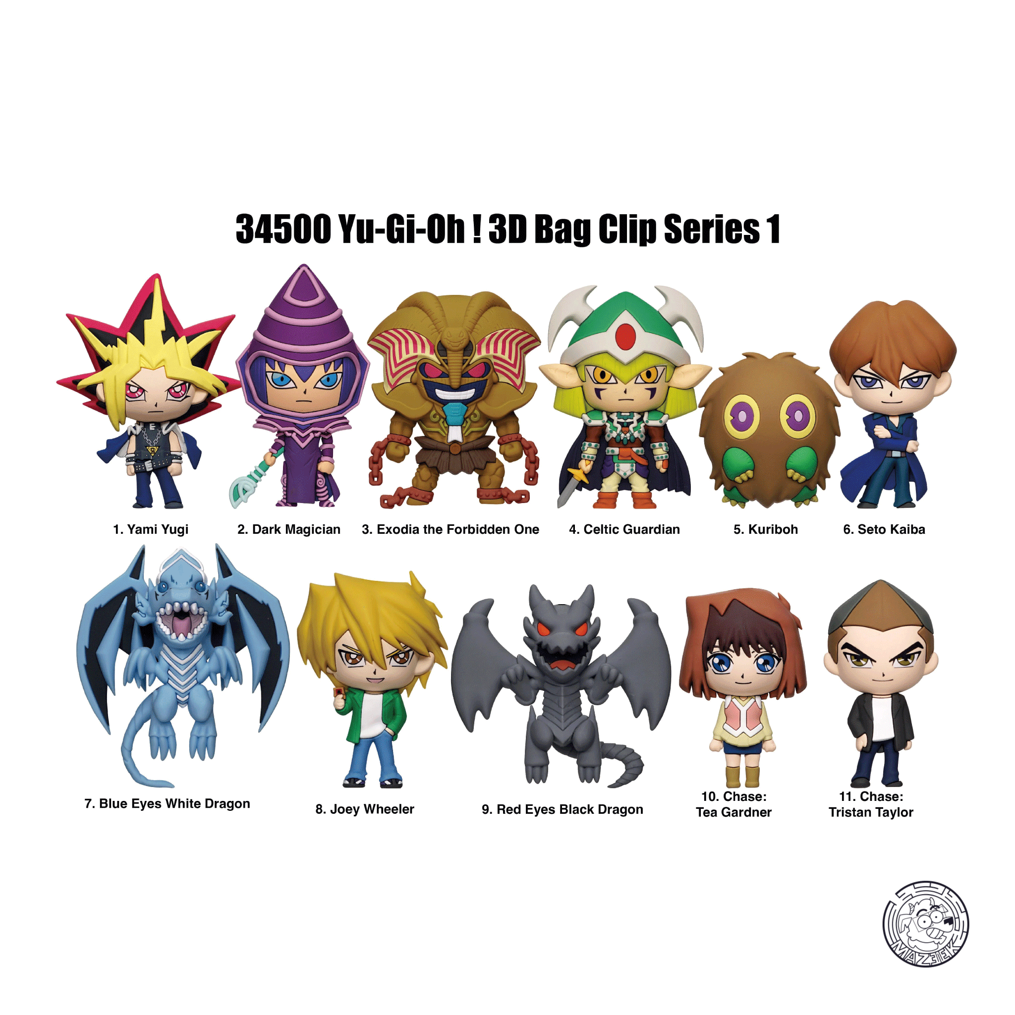 Figure! Yu-Gi-Oh - 3D Foam Bag Clip (random)