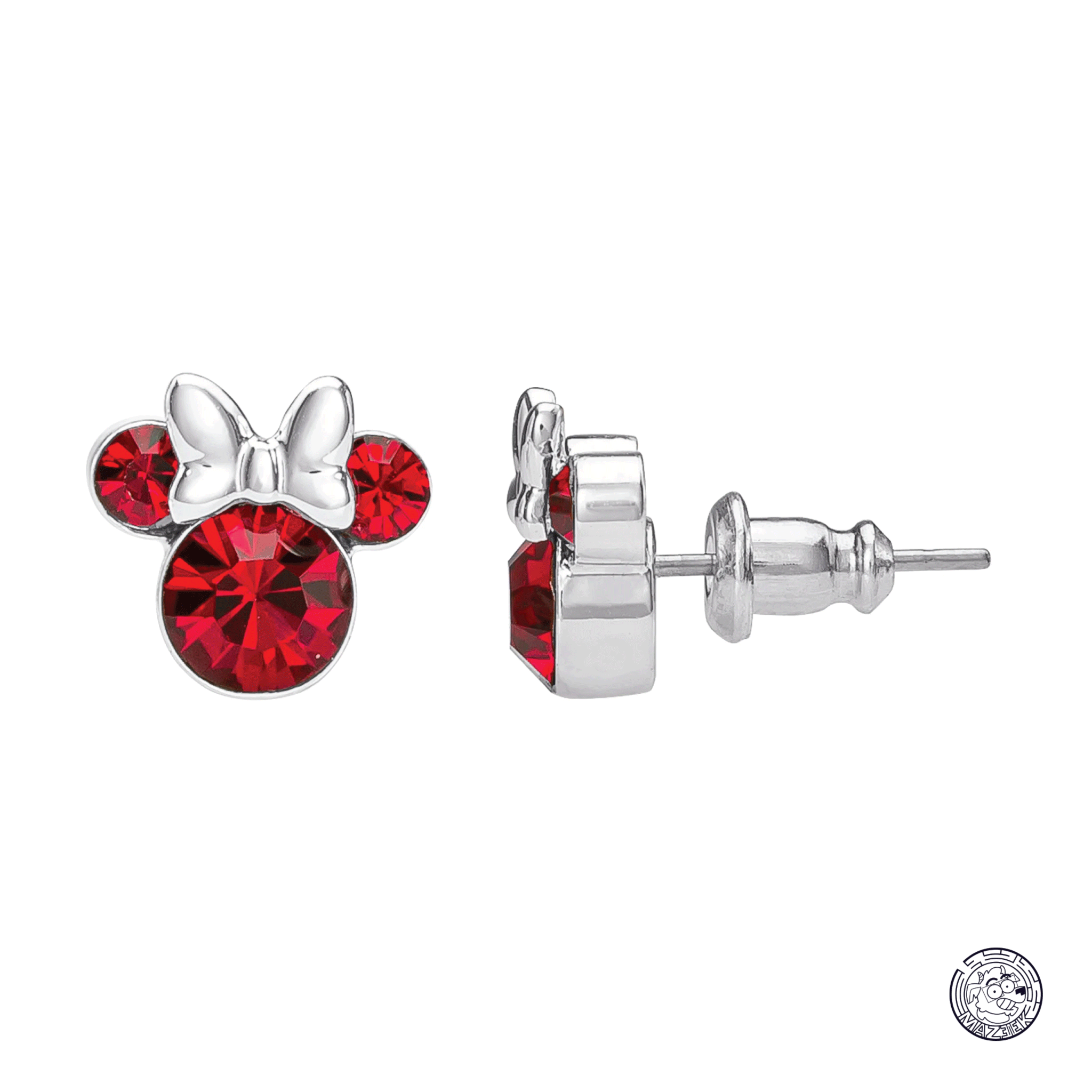 Gioielli - MINNIE - Stud Birthstone Earrings in Plated Brass - July