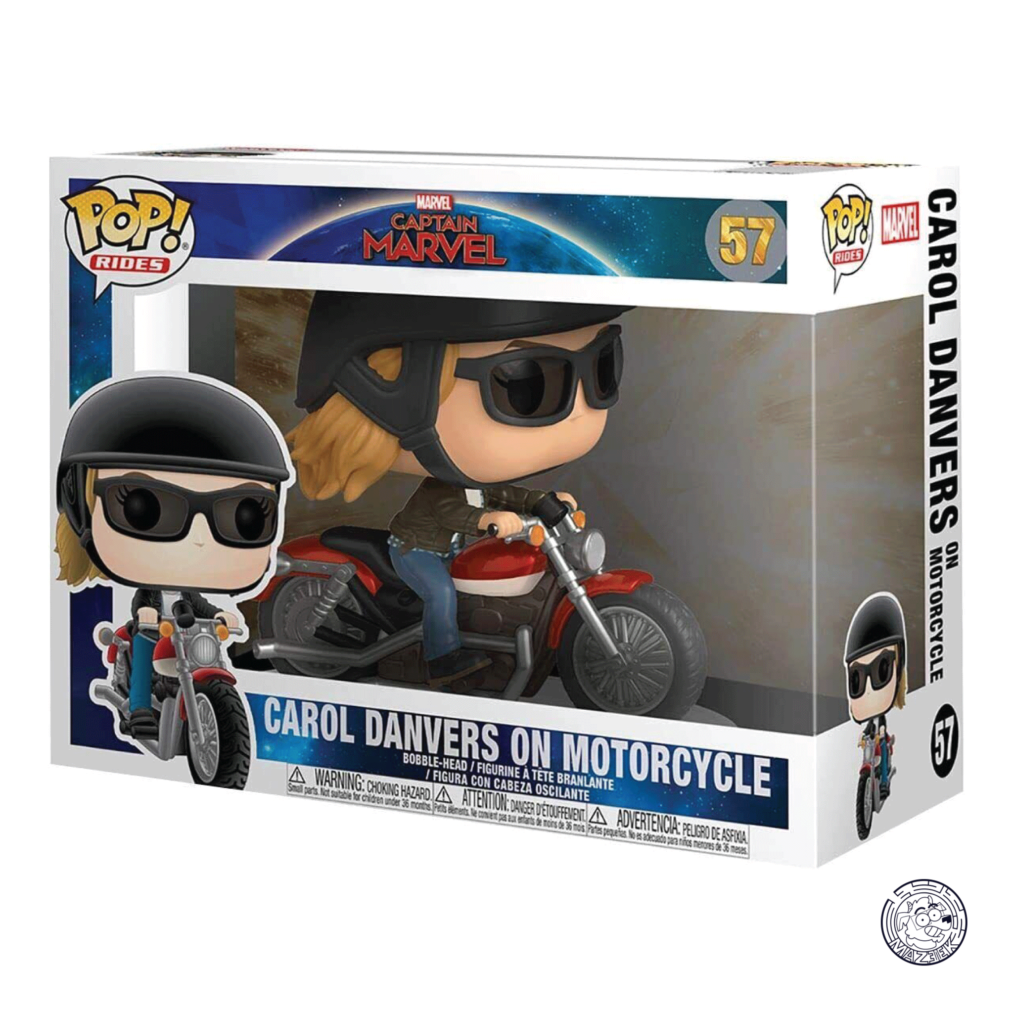Funko POP! Captain Marvel: Carol Danvers on Motorcycle 57