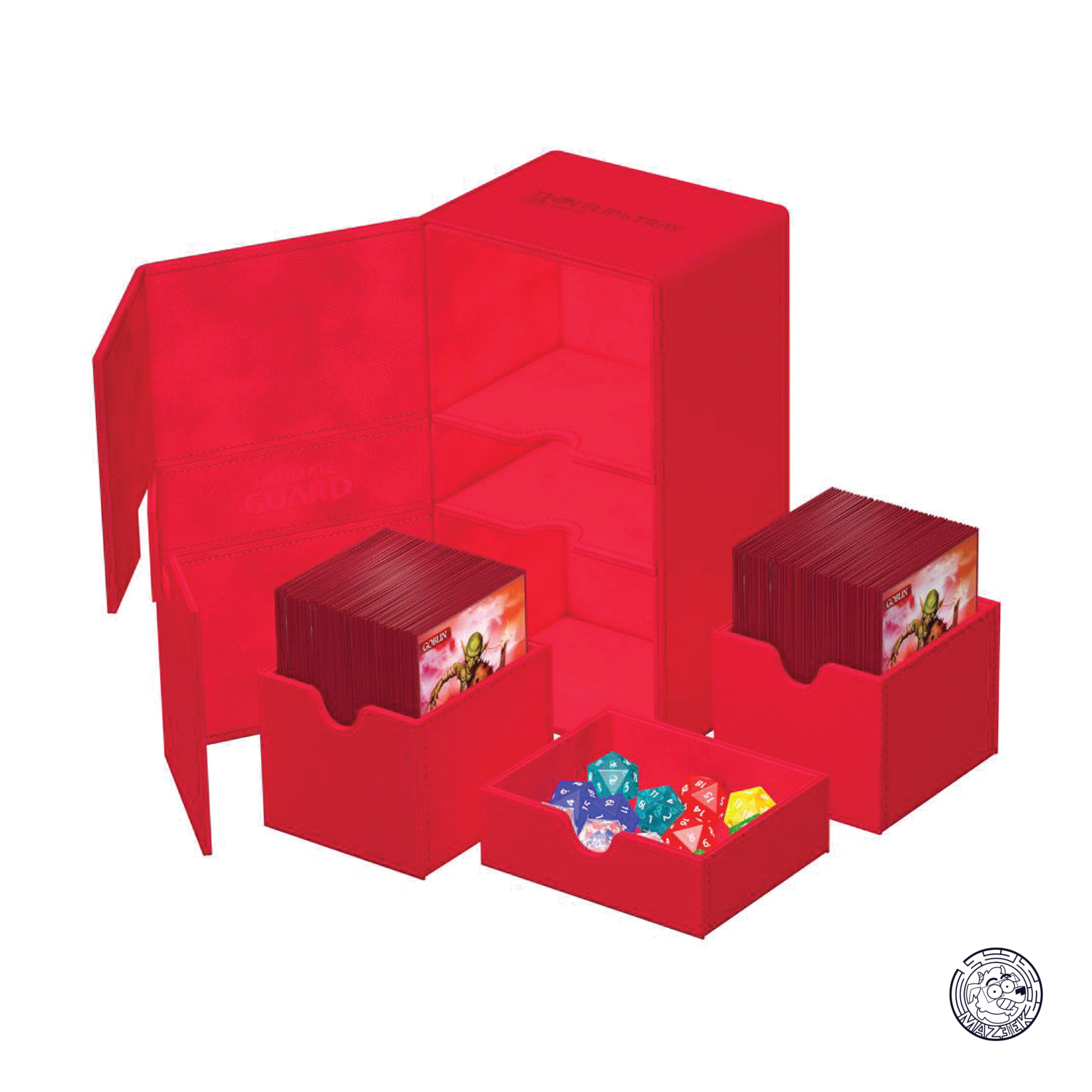 Ultimate Guard - Twin Flip`n`Tray 200+ XenoSkin Monocolor (Red)
