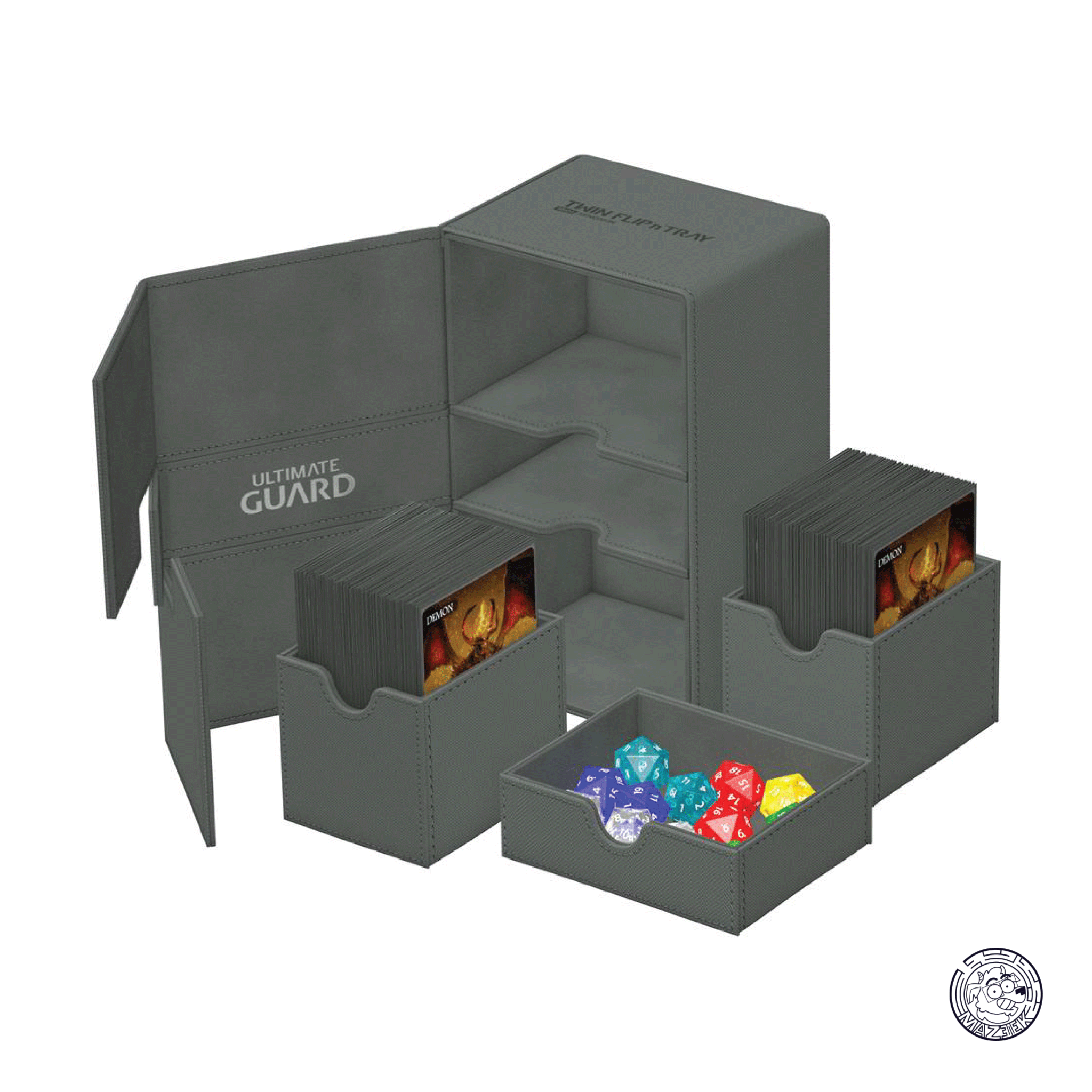 Ultimate Guard - Twin Flip`n`Tray 160+ XenoSkin Monocolor (Grey)