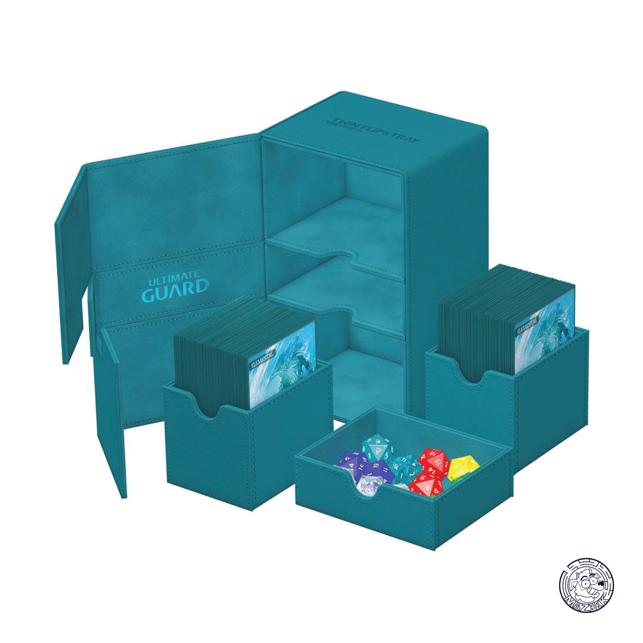 Ultimate Guard - Twin Flip`n`Tray 160+ XenoSkin Monocolor (Petrol)