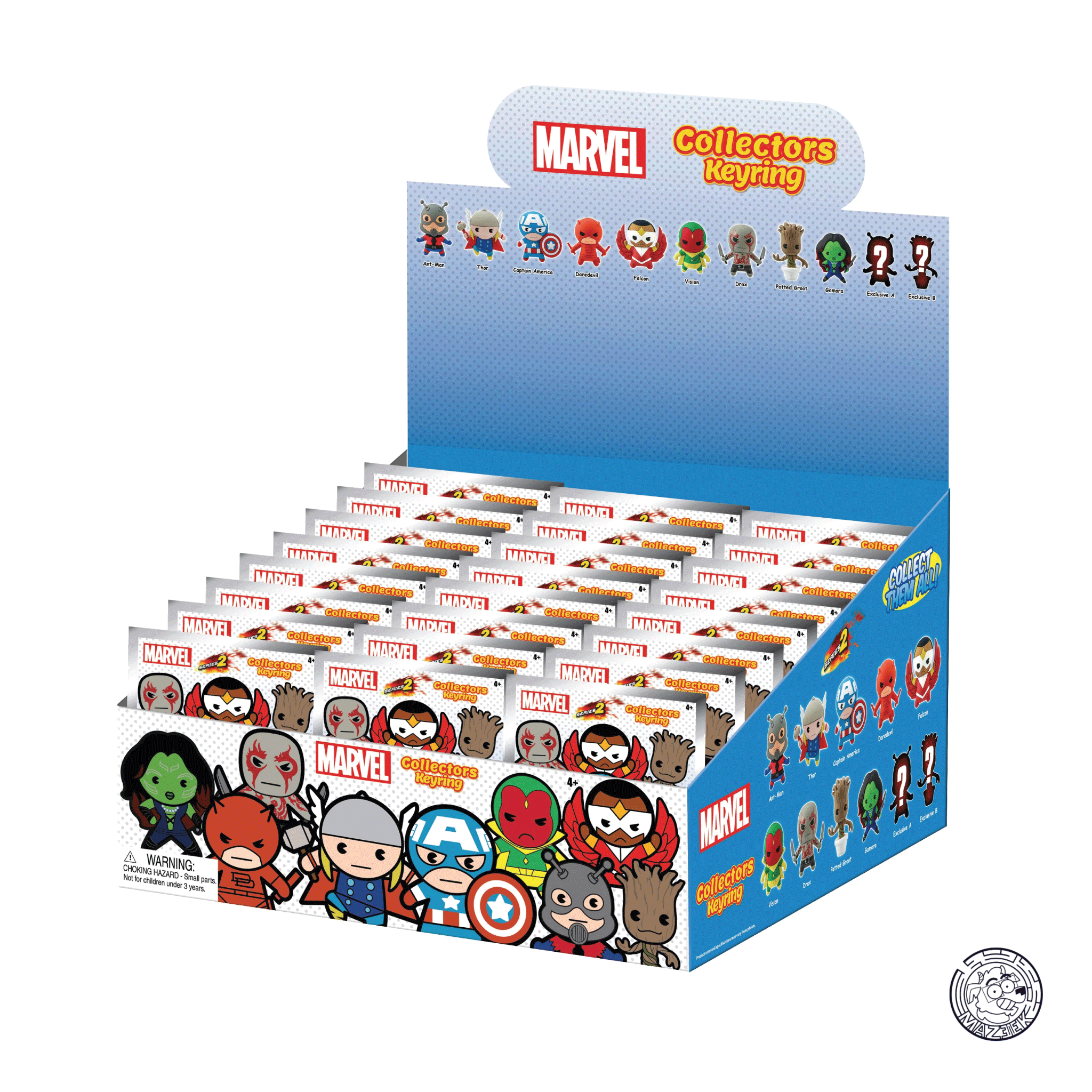 Figure! MARVEL - Series 2 - 3D Foam Bag Clip (random)