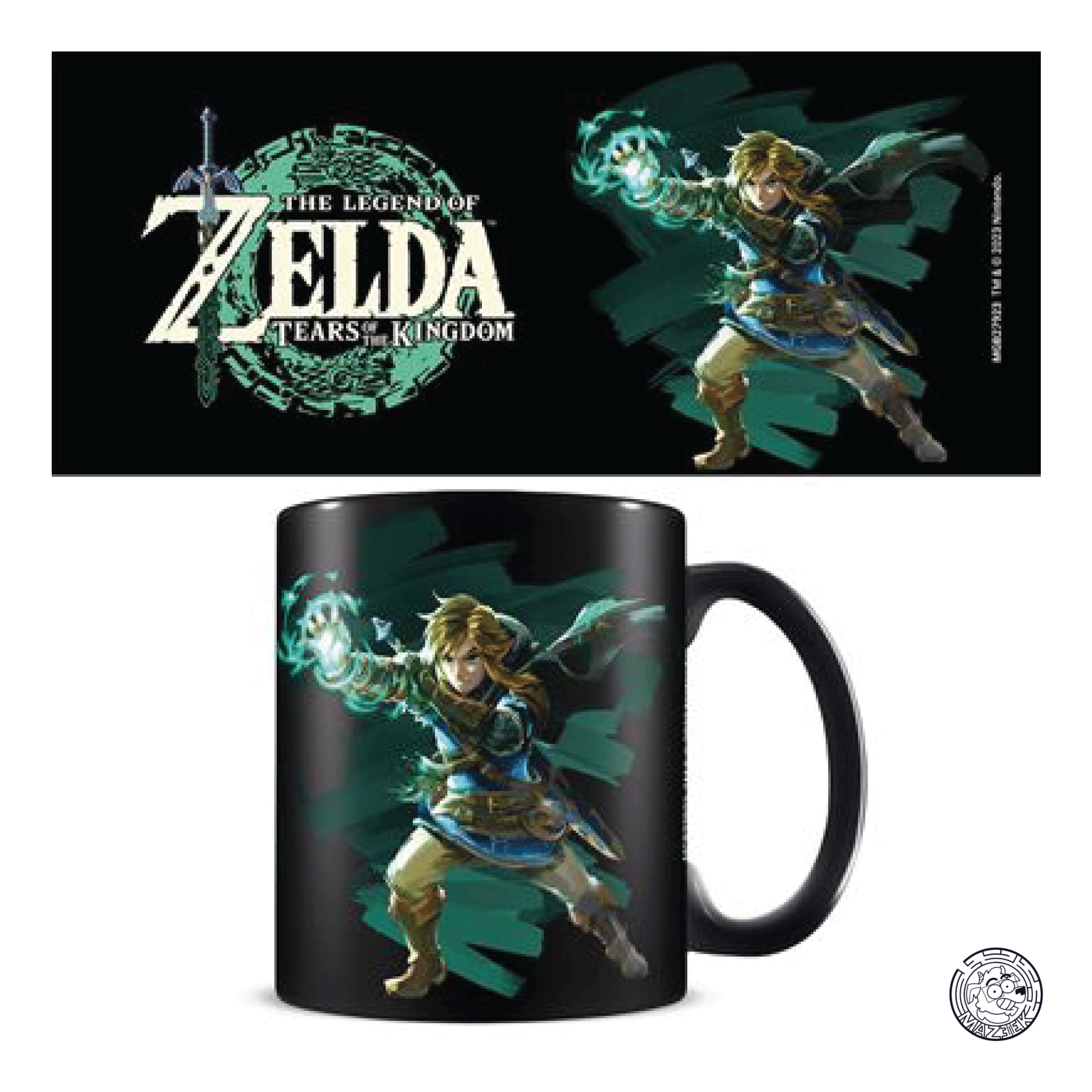 Tazza - LEGEND OF ZELDA TEARS OF THE KINGDOM - Sacred Power - Black Mug 315ml