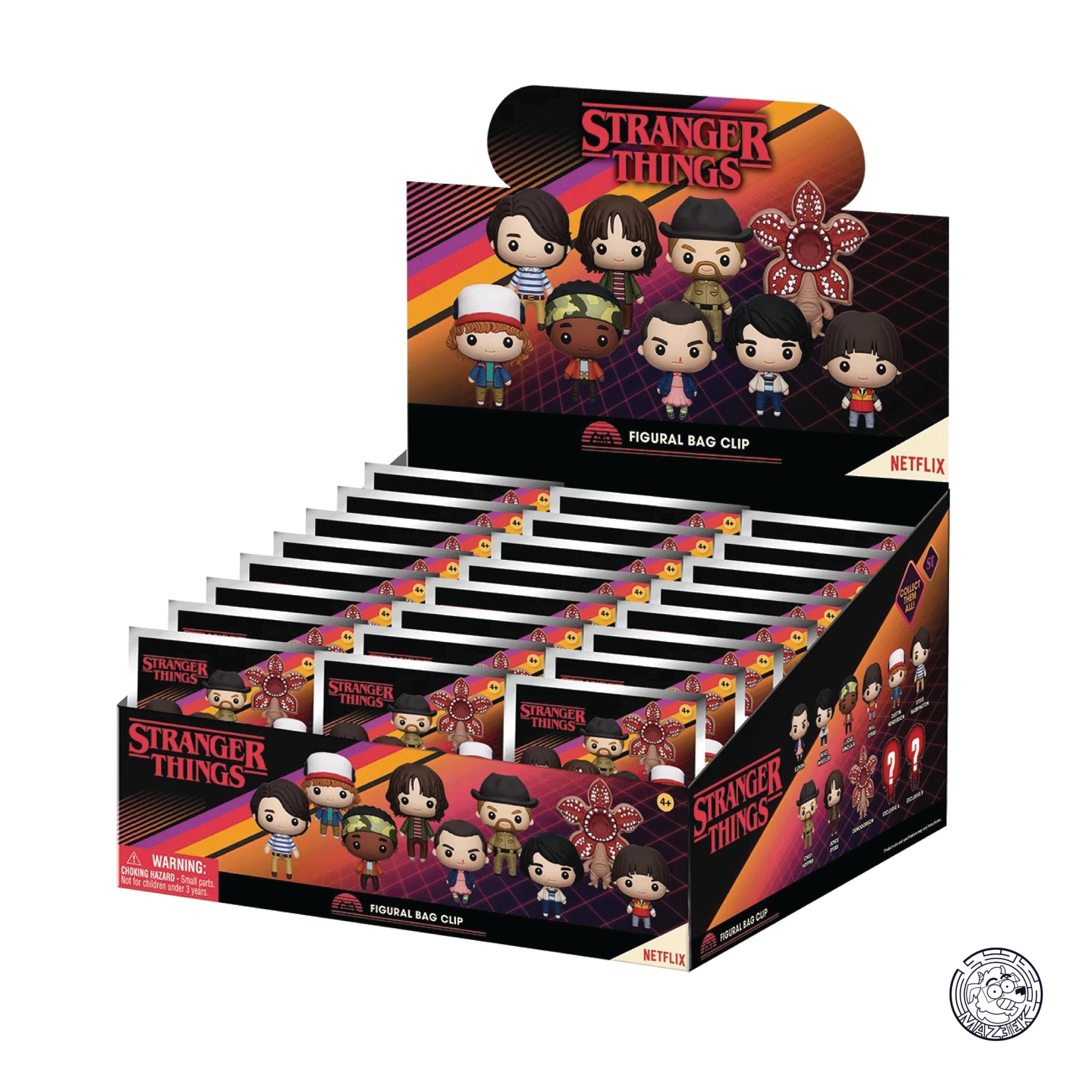 Figure! STRANGER THINGS - Series 1 - 3D Foam Bag Clip (random)