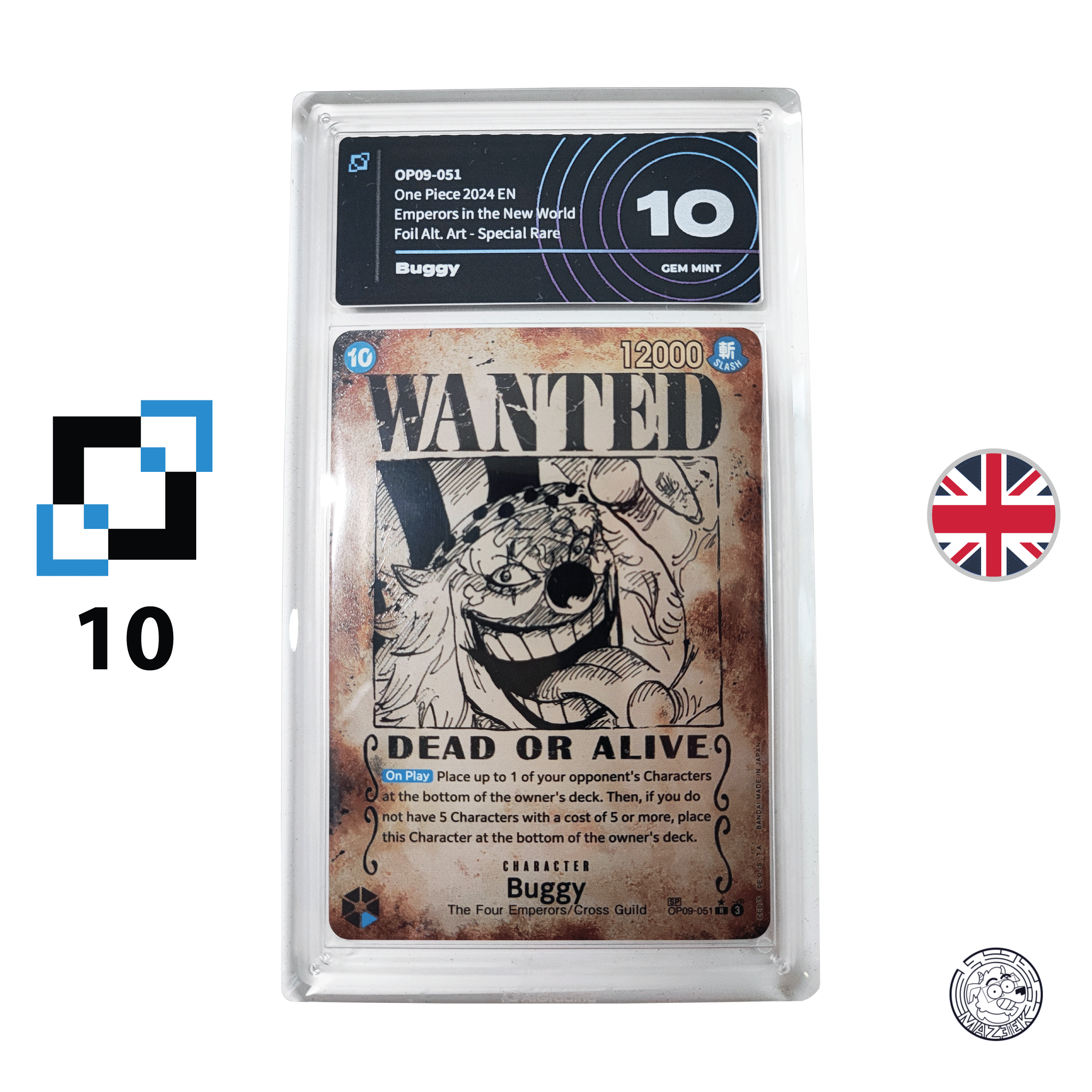 One Piece! Gradata Ai Grading - Buggy OP09-051 (10) ENG