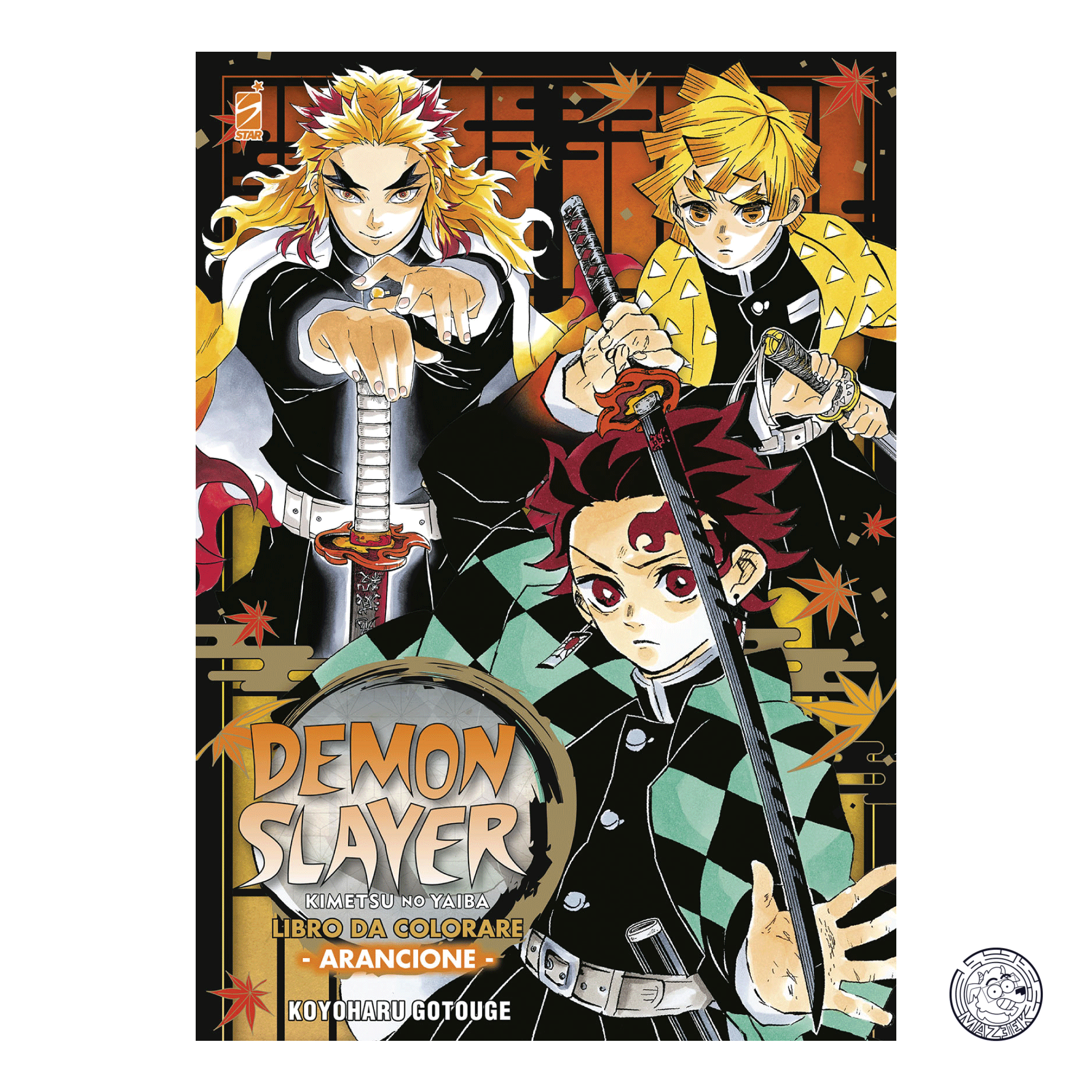 Demon Slayer - Kimetsu No Yaiba: Libro Da Colorare Arancione