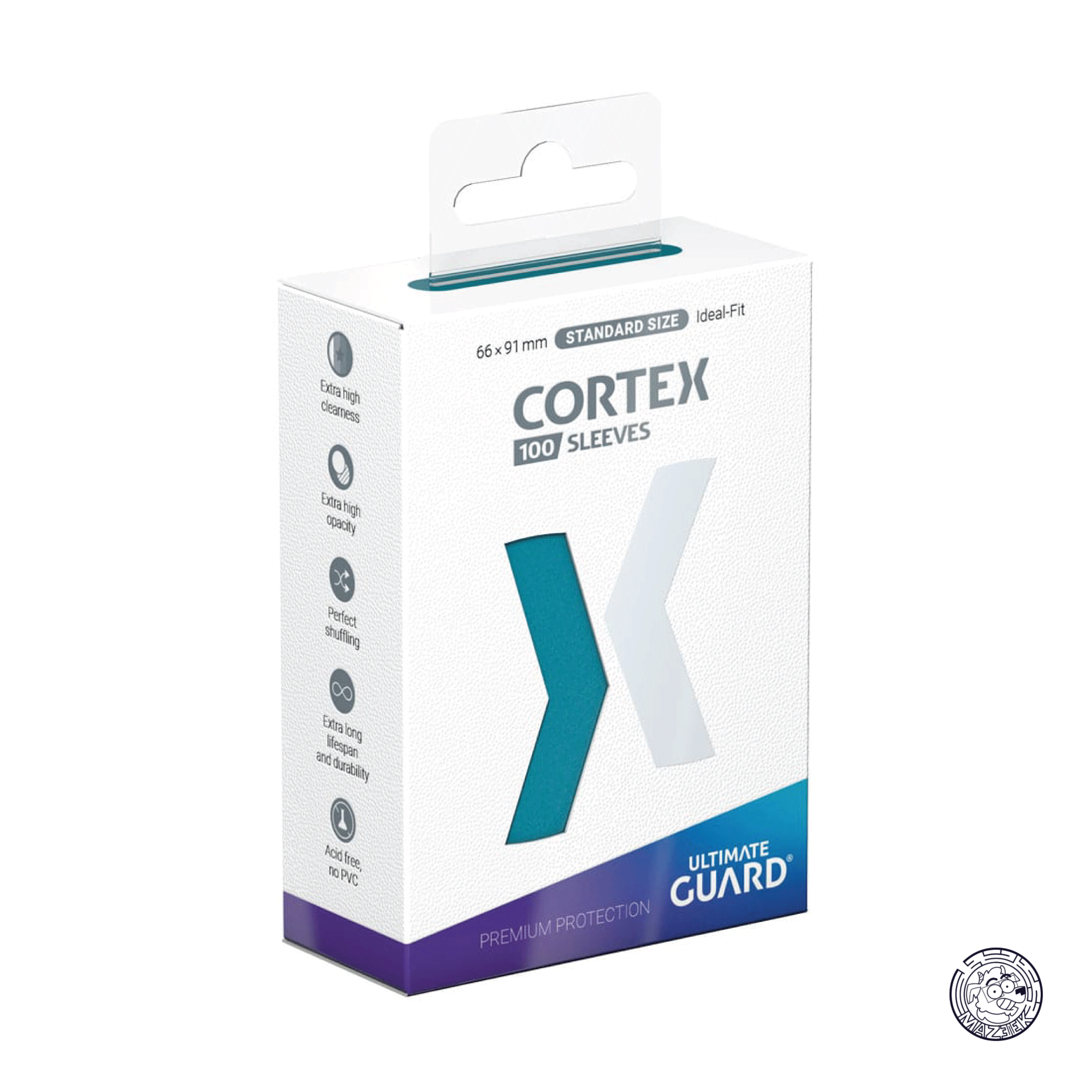 Ultimate Guard - 100 Sleeves Cortex: Standard Size 66x91 mm (Petrol)
