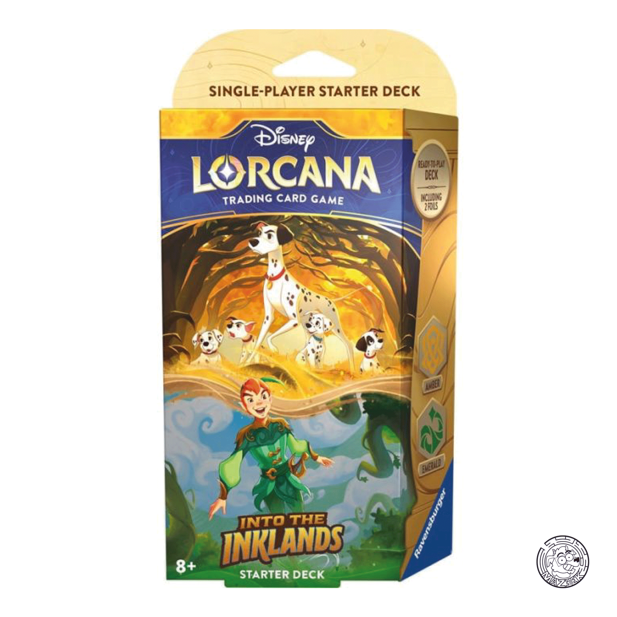 Lorcana! Nelle Terre d'Inchiostro - Starter Deck - Pongo e Peter Pan "Ambra/Smeraldo" ITA