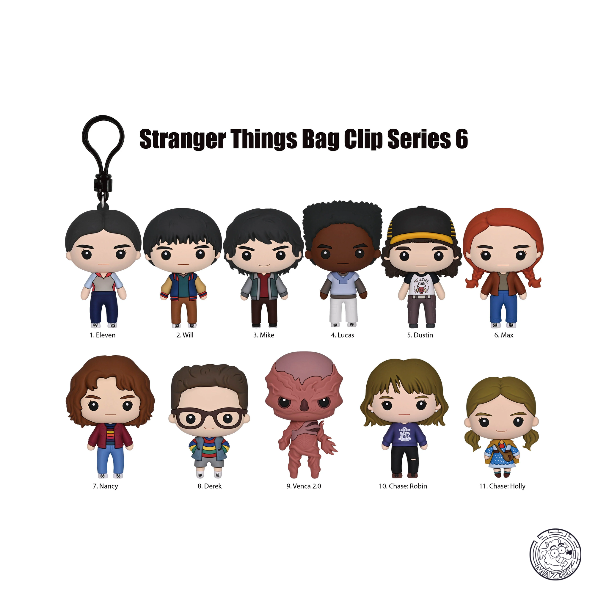 3D Foam Bag Clip - Stranger Things - Series 6 (1 pz. random)