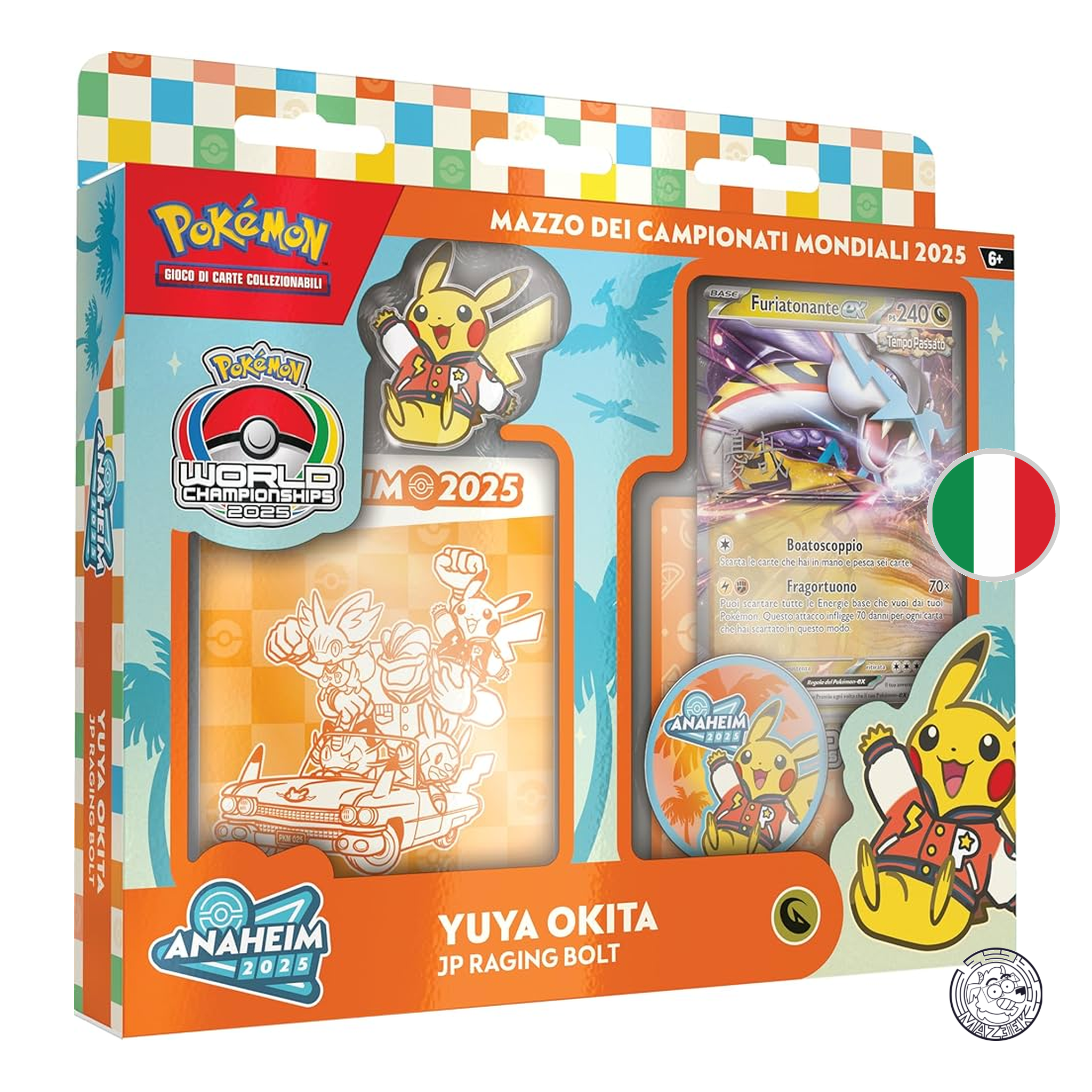 Pokemon! Mazzo dei Campionati Mondiali 2025: Yuya Okita (JP Raging Bolt) - ITA
