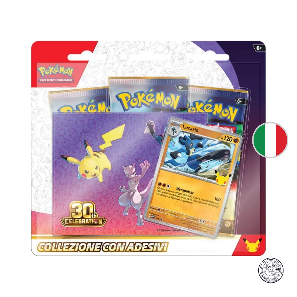 Pokemon! 30° Anniversario - Collezione con Sticker: Lucario ITA