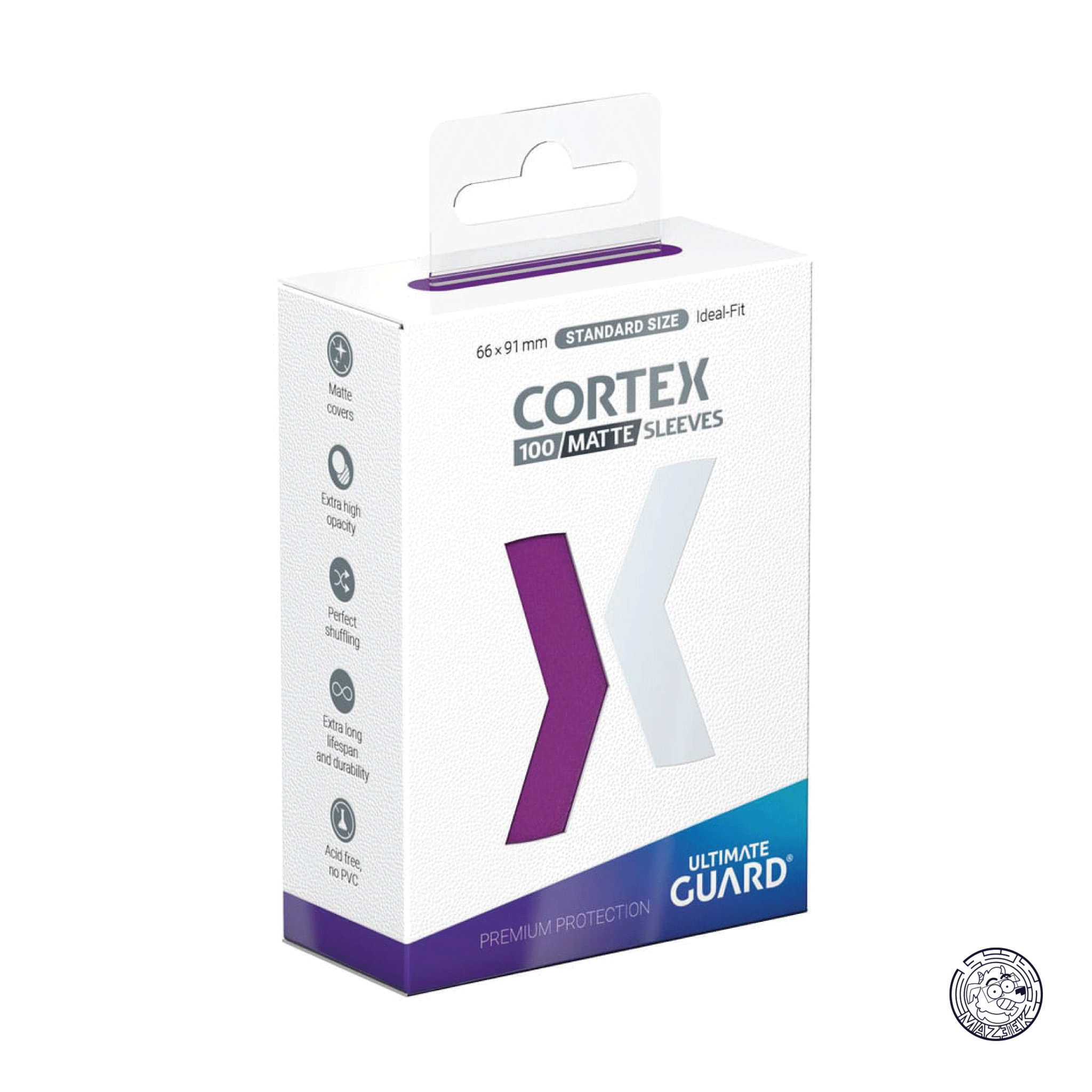 Ultimate Guard - 100 Sleeves Cortex Matte: Standard Size 66x91 mm (Purple)