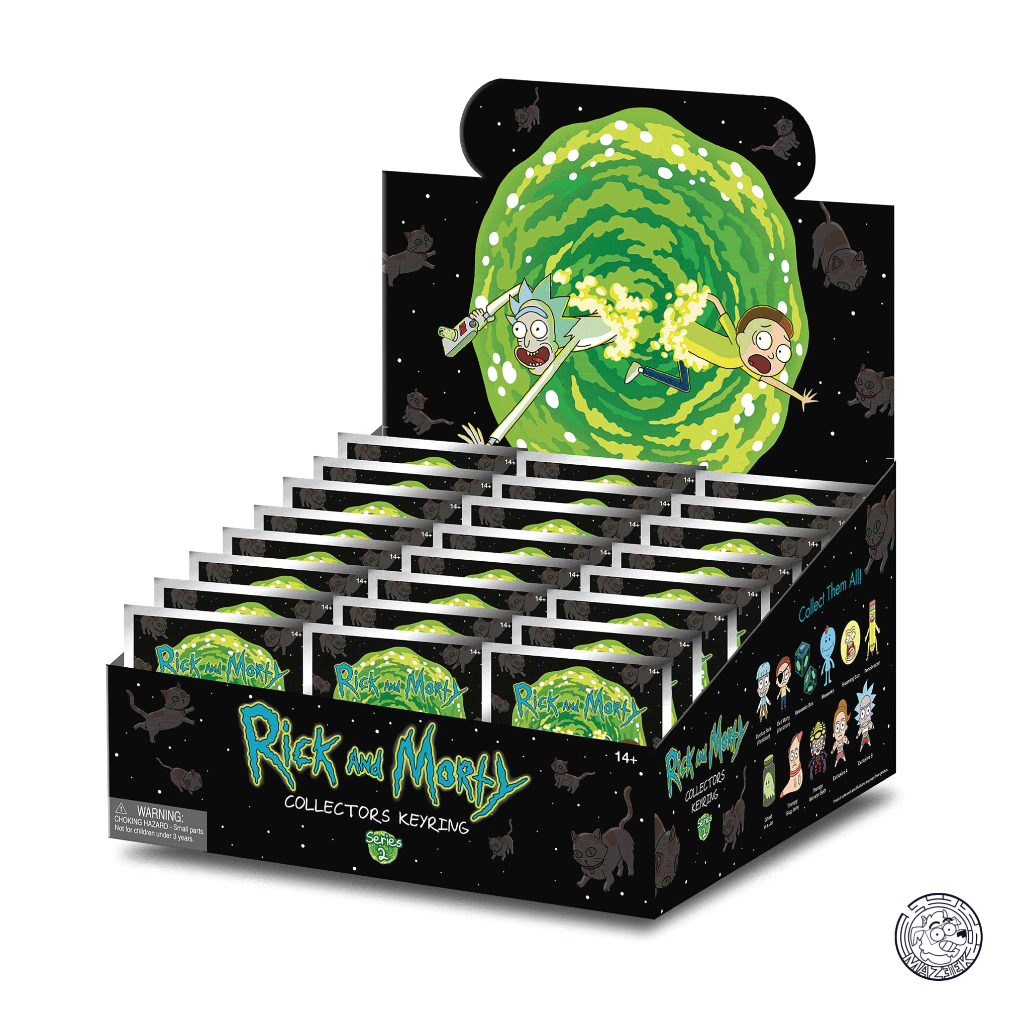 Figure! RICK & MORTY - Series 2 - 3D Foam Bag Clip (random)