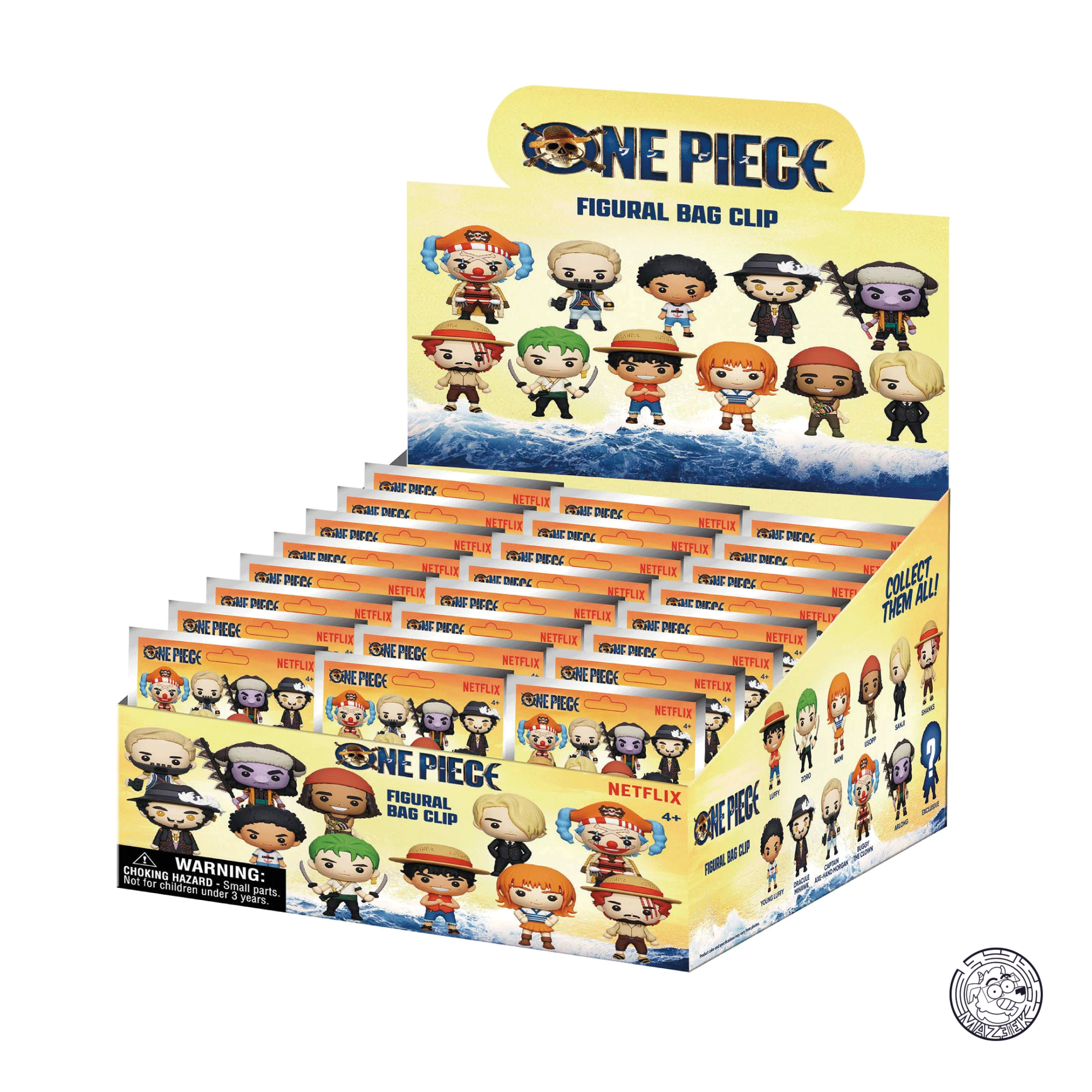 Figure! One Piece - 3D Foam Bag Clip (random)