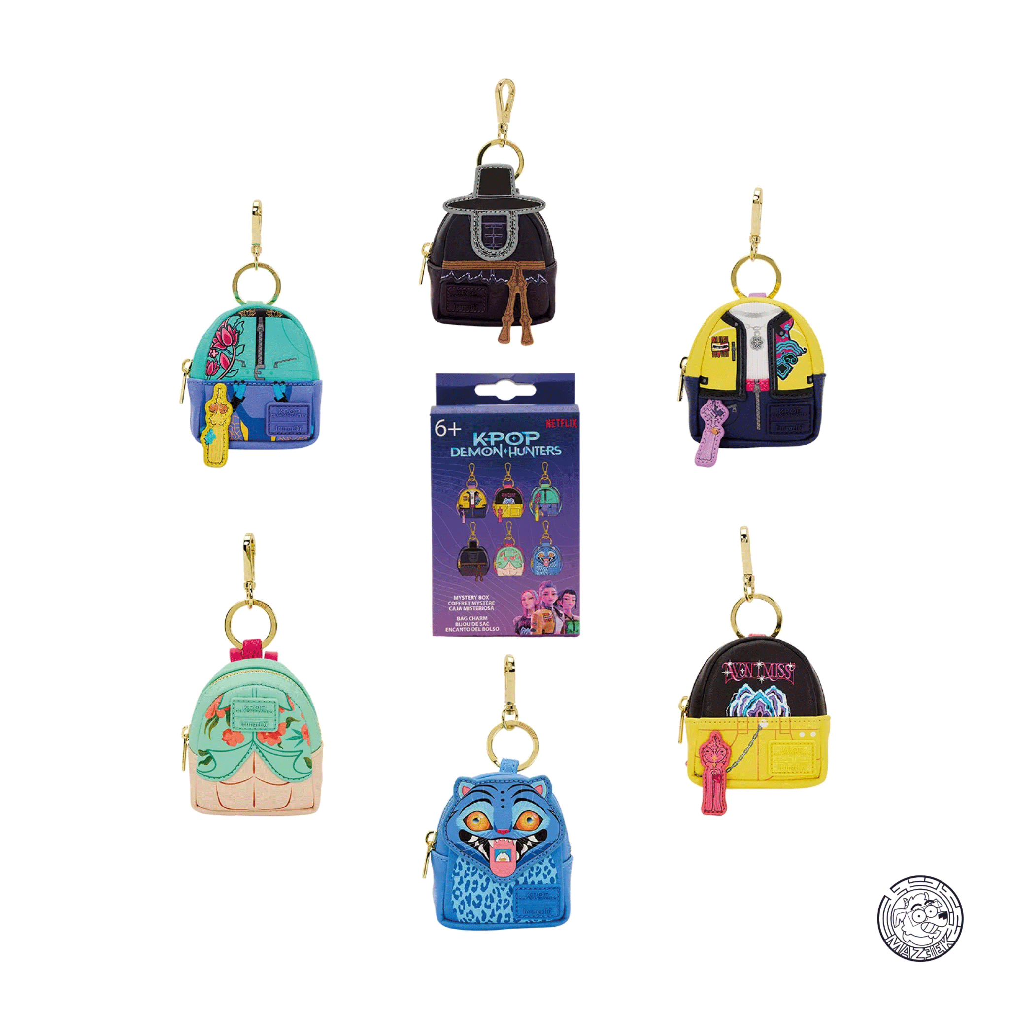 Mini Backpack Bag Charm Loungefly: K-POP Demon Hunters - Mystery Box (1 pz. random)