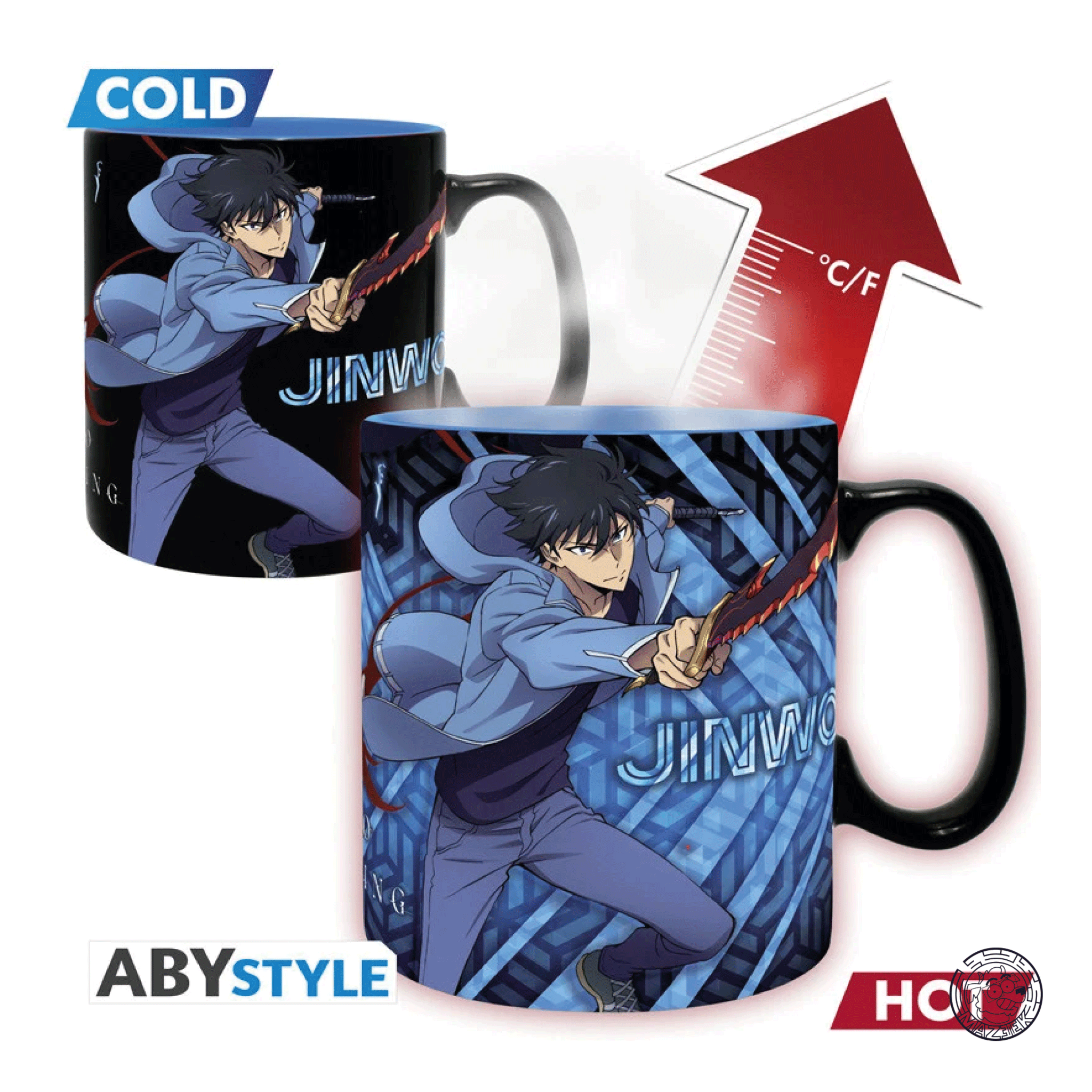 Tazza Heat Change - Solo Leveling: Jinwoo & Igris