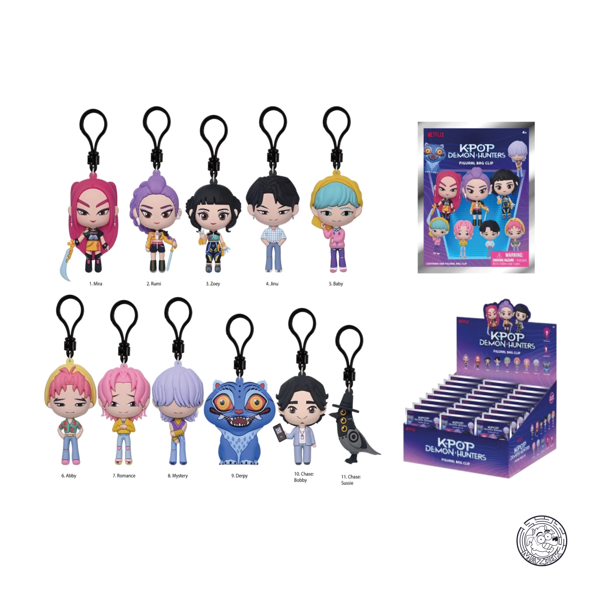 3D Foam Bag Clip - K-POP Demon Hunters - Series 1 (1 pz. random)