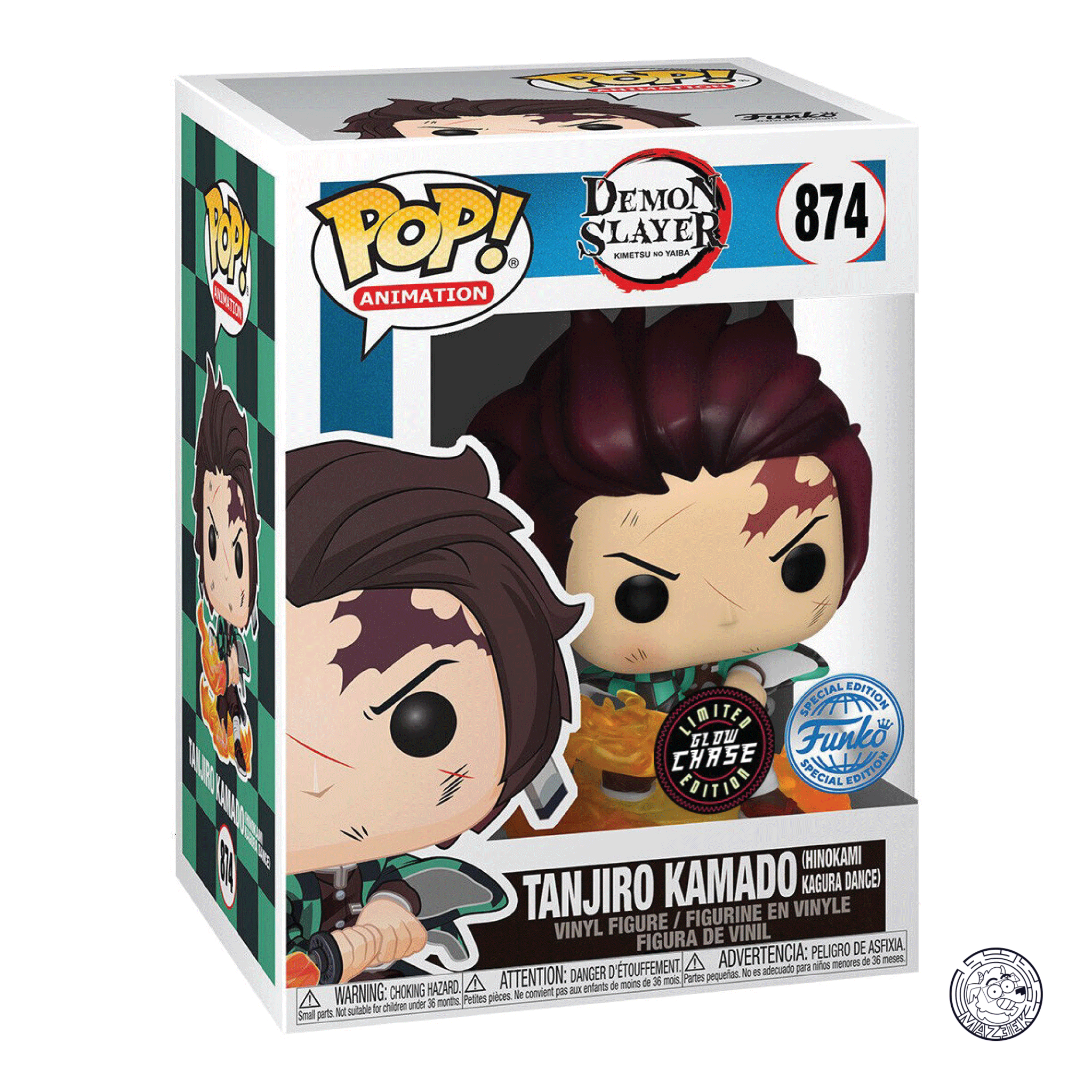Funko POP! Demon Slayer: Tanjiro Kamado (Hinokami Kagura Dance) (Glow Chase) 874