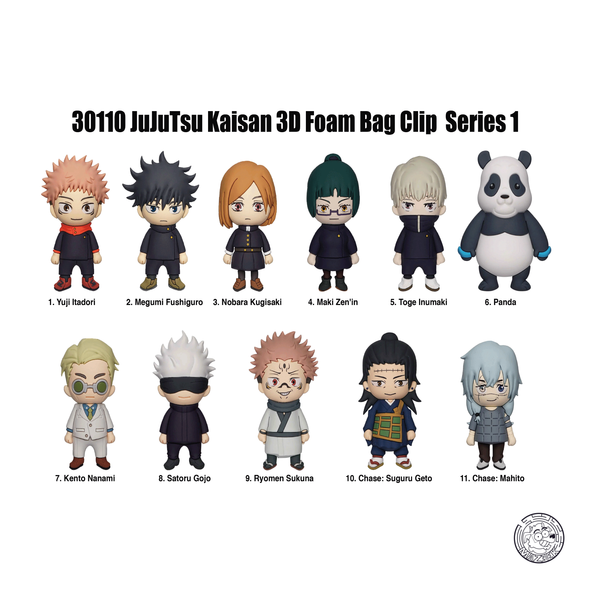 Figure! Jujutsu Kaisen - 3D Foam Bag Clip (1 pz. random)