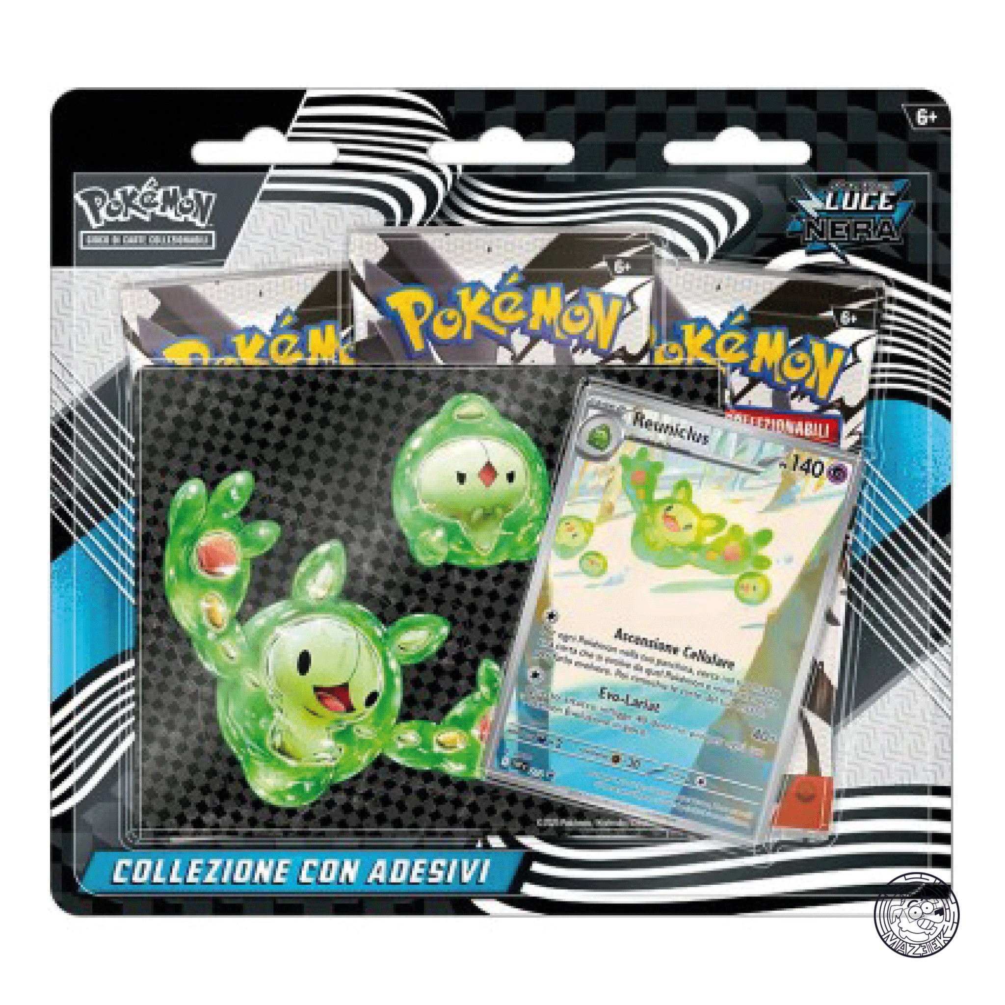 Pokemon! Collezione con Adesivi Luce Nera: Reuniclus - ITA