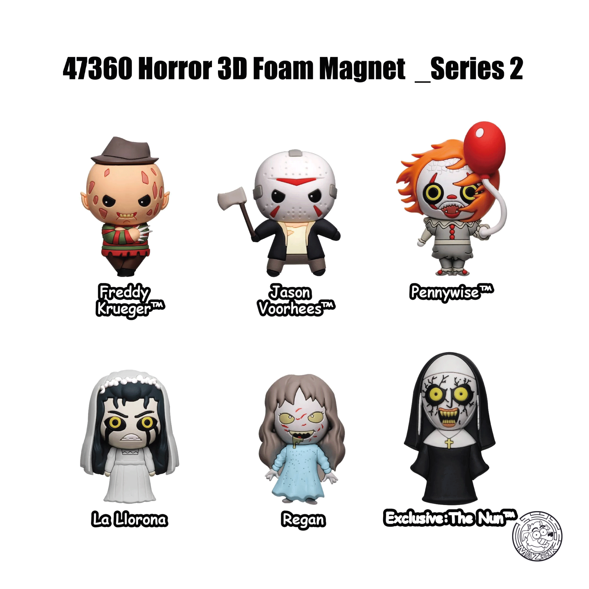Figure! WB Horror - 3D Foam Magnets in blind bags (random)