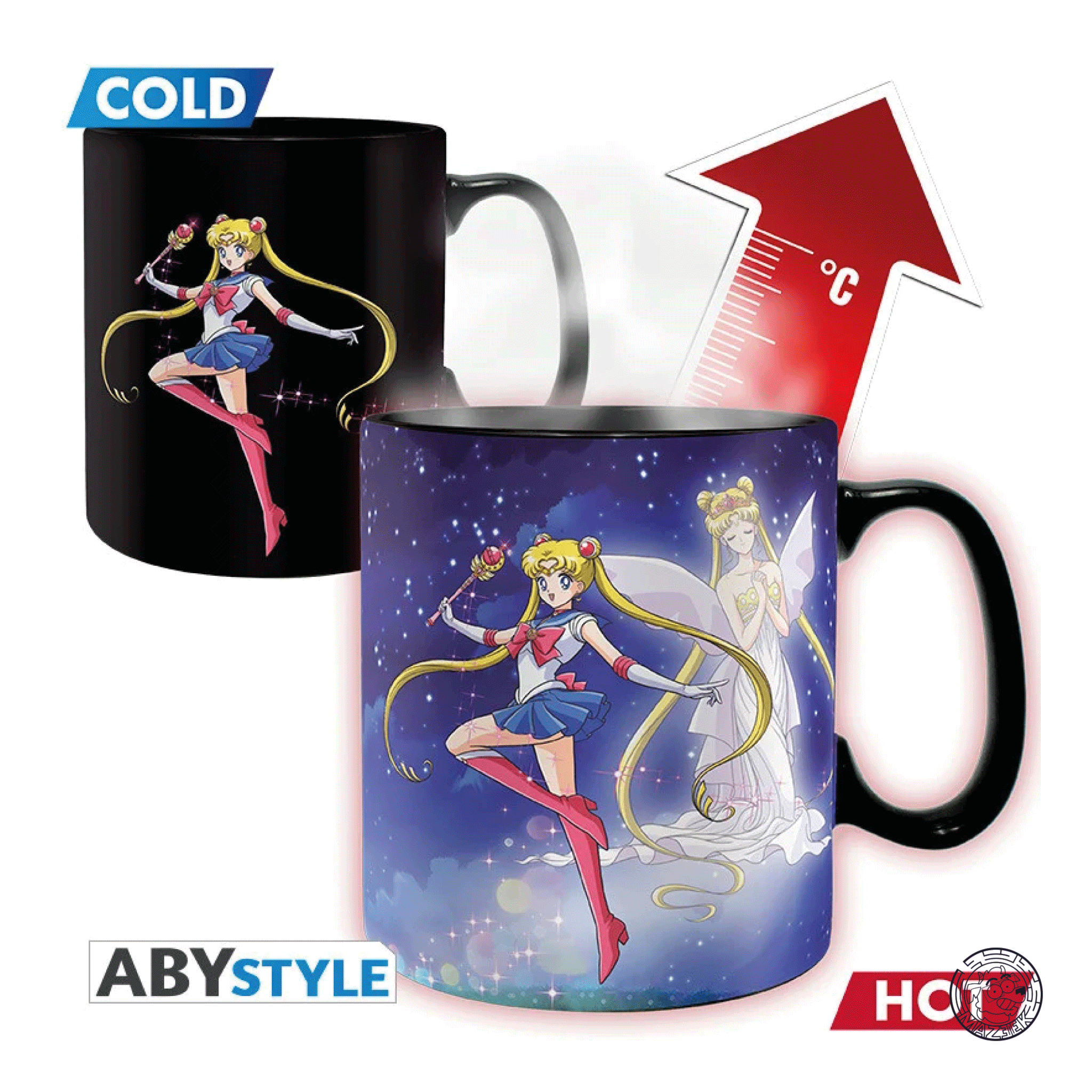 Tazza Heat Change - Sailor Moon: Sailor & Chibi