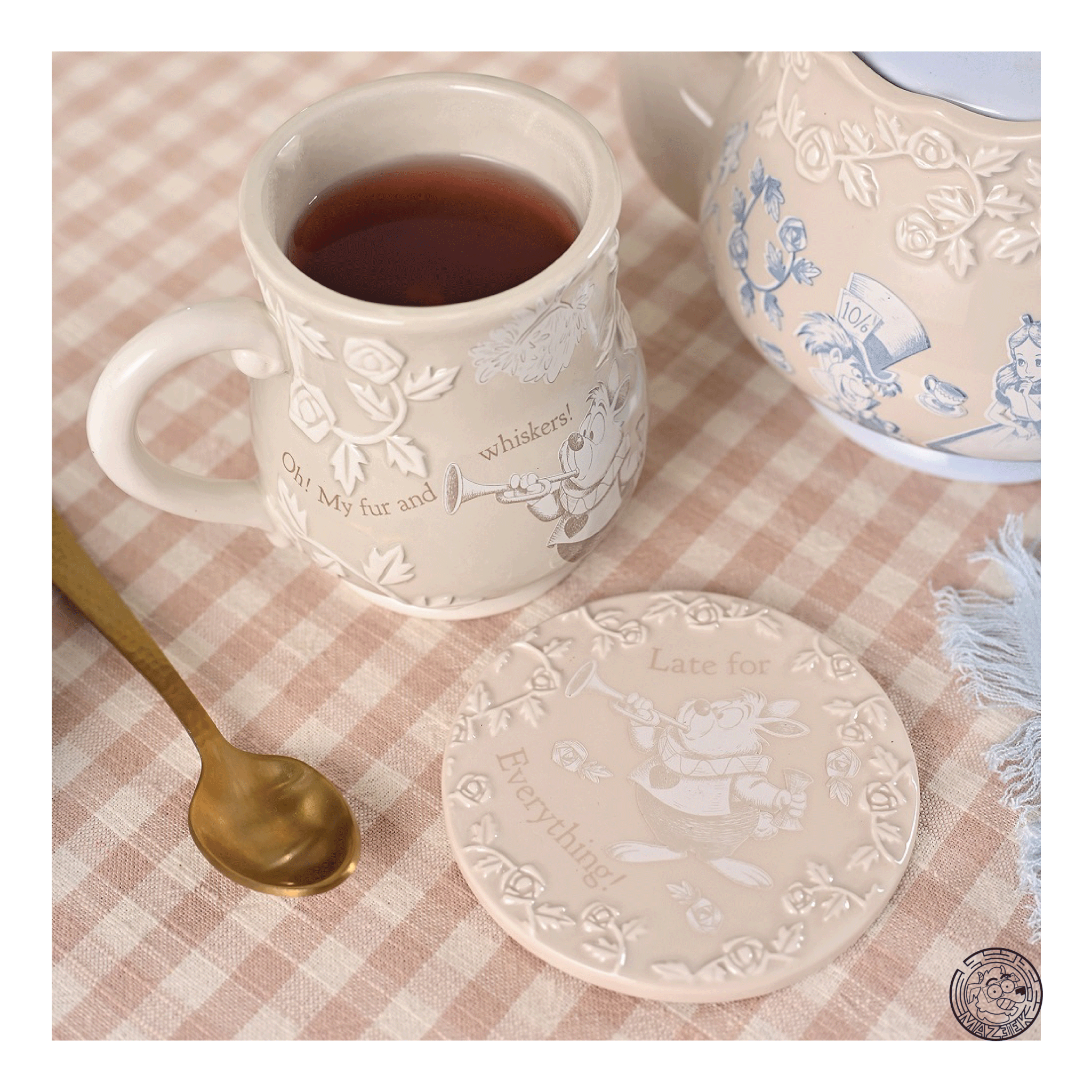 Tazza - ALICE IN WONDERLAND - White Rabbit - Embossed Mug 11Oz